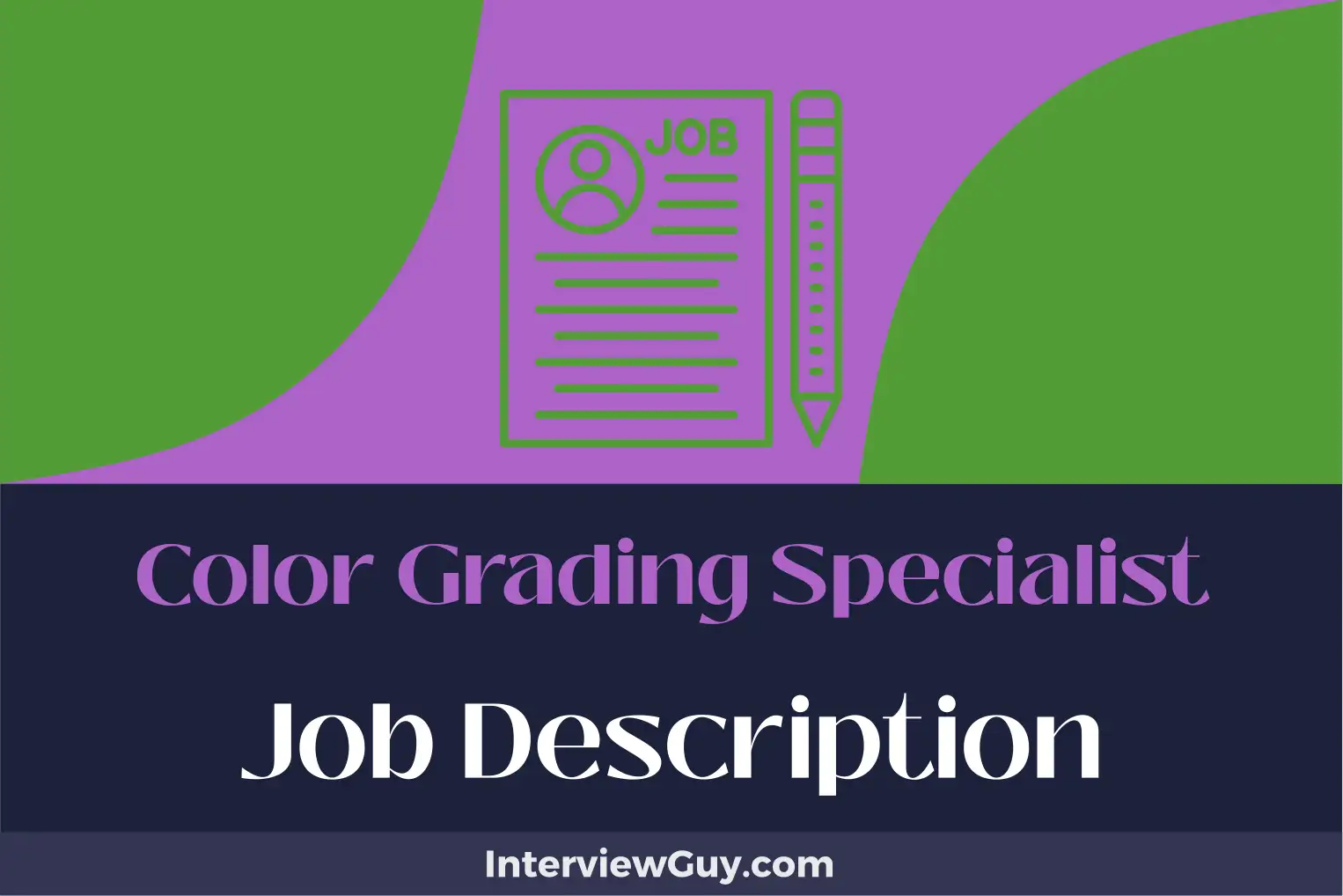 color grading specialist job description