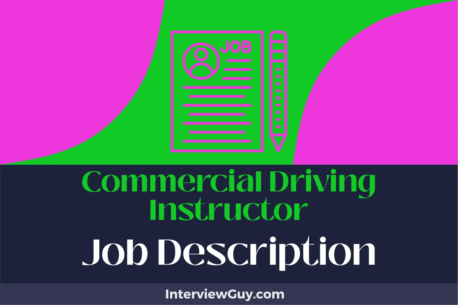 commercial driving instructor job description