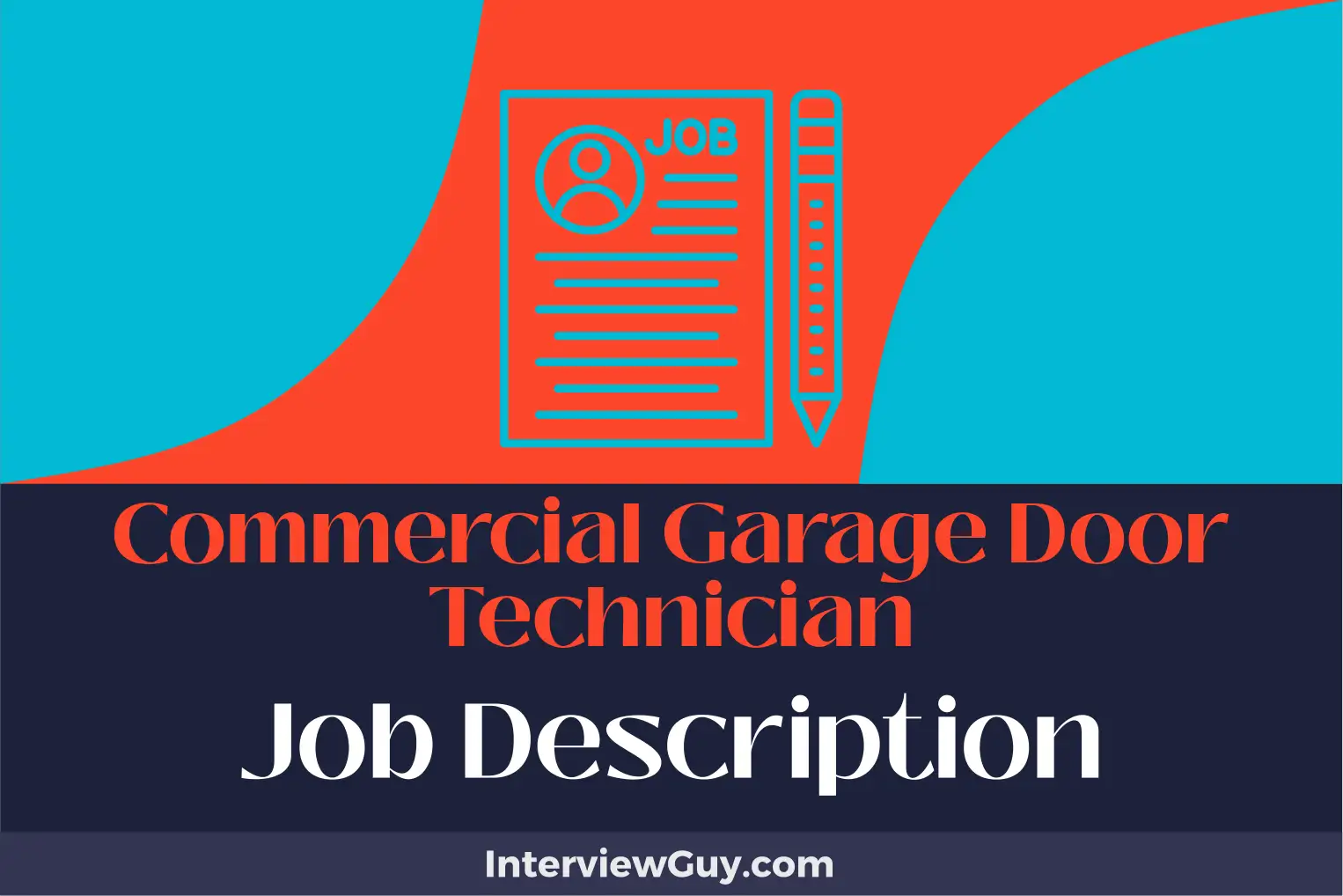 commercial garage door technician job description