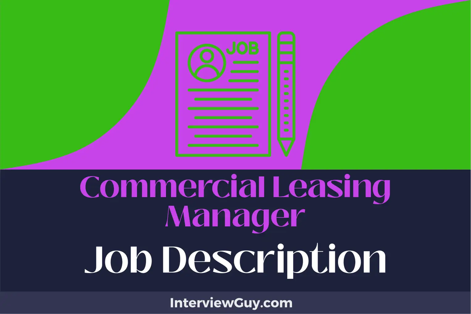 commercial leasing manager job description