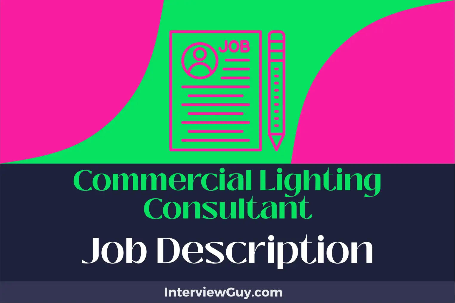 commercial lighting consultant job description