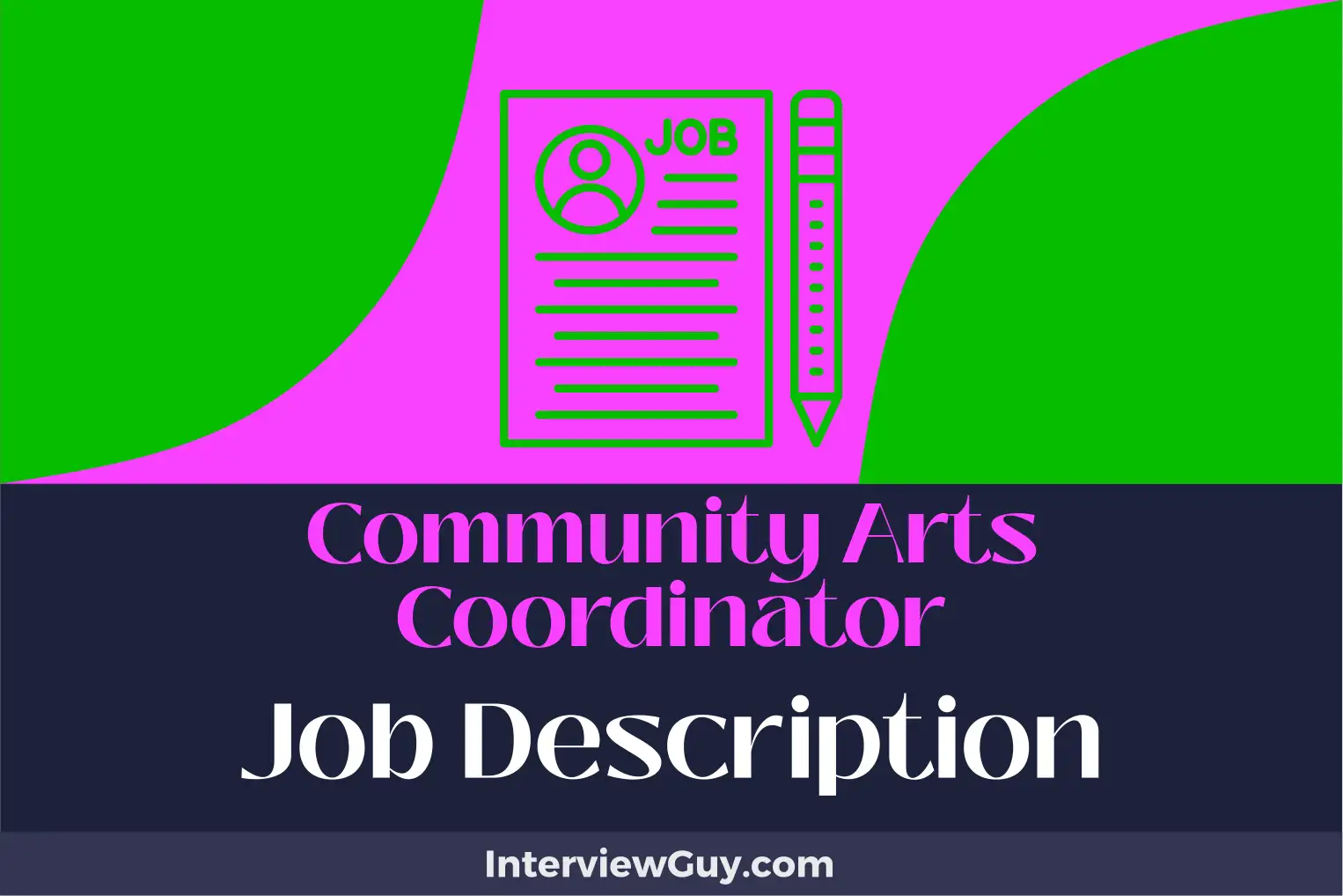 community arts coordinator job description