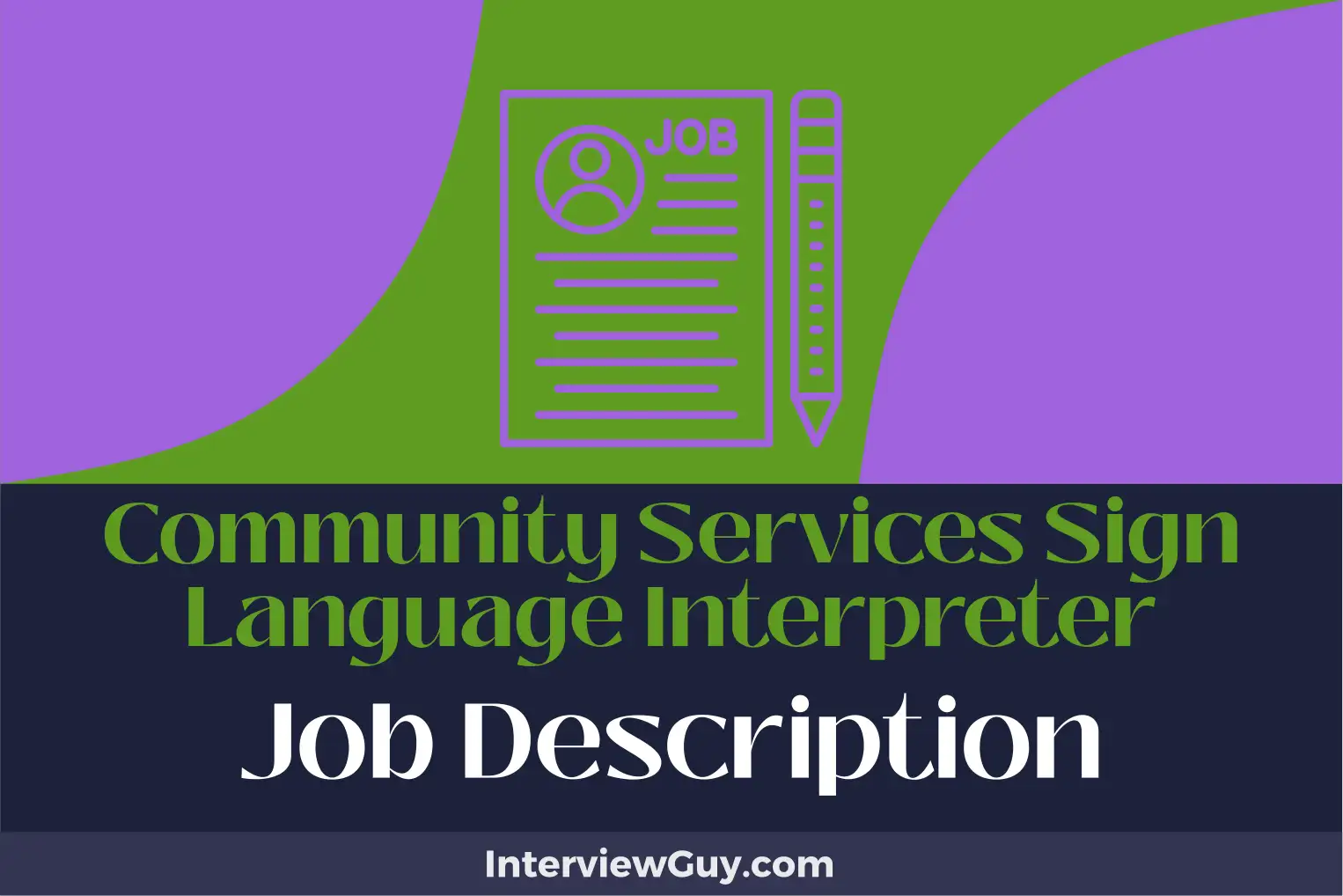 community services sign language interpreter job description