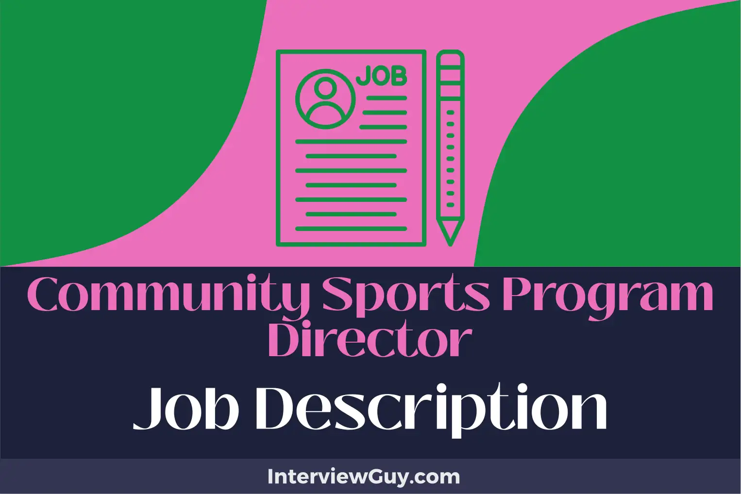 community sports program director job description