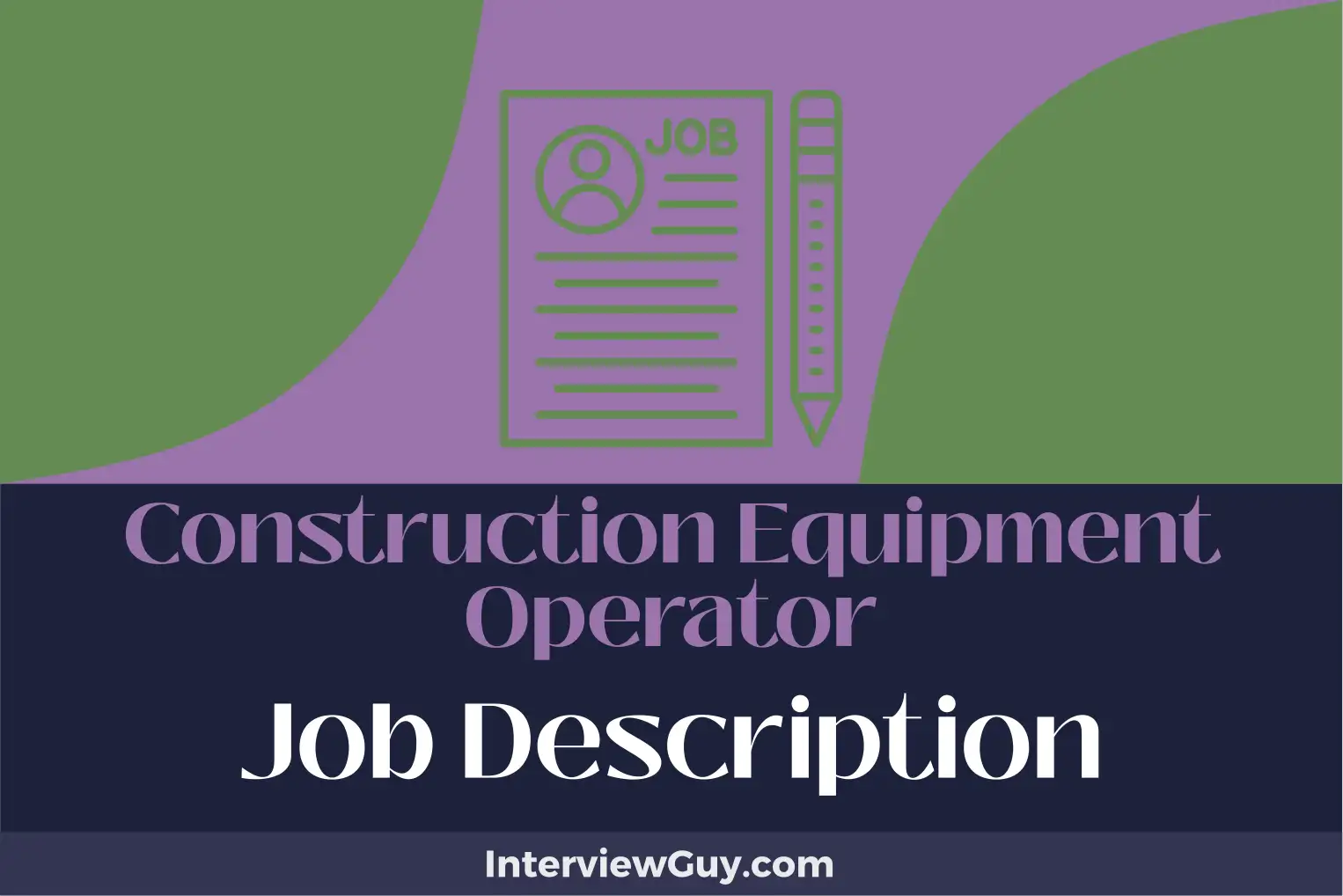 construction equipment operator job description