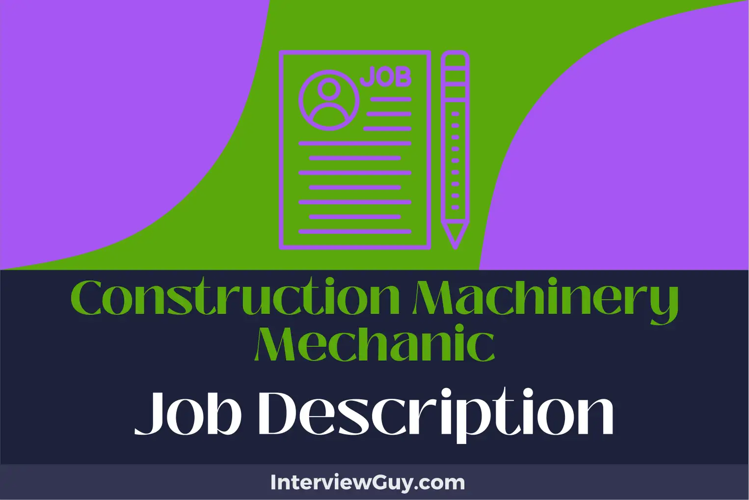 construction machinery mechanic job description