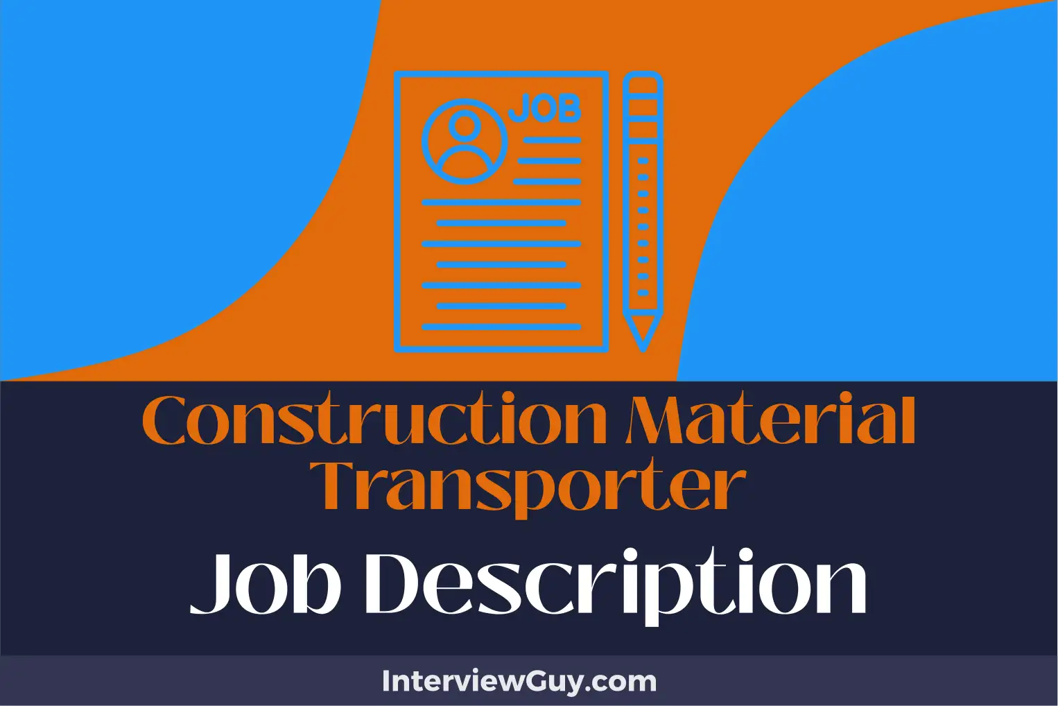 construction material transporter job description