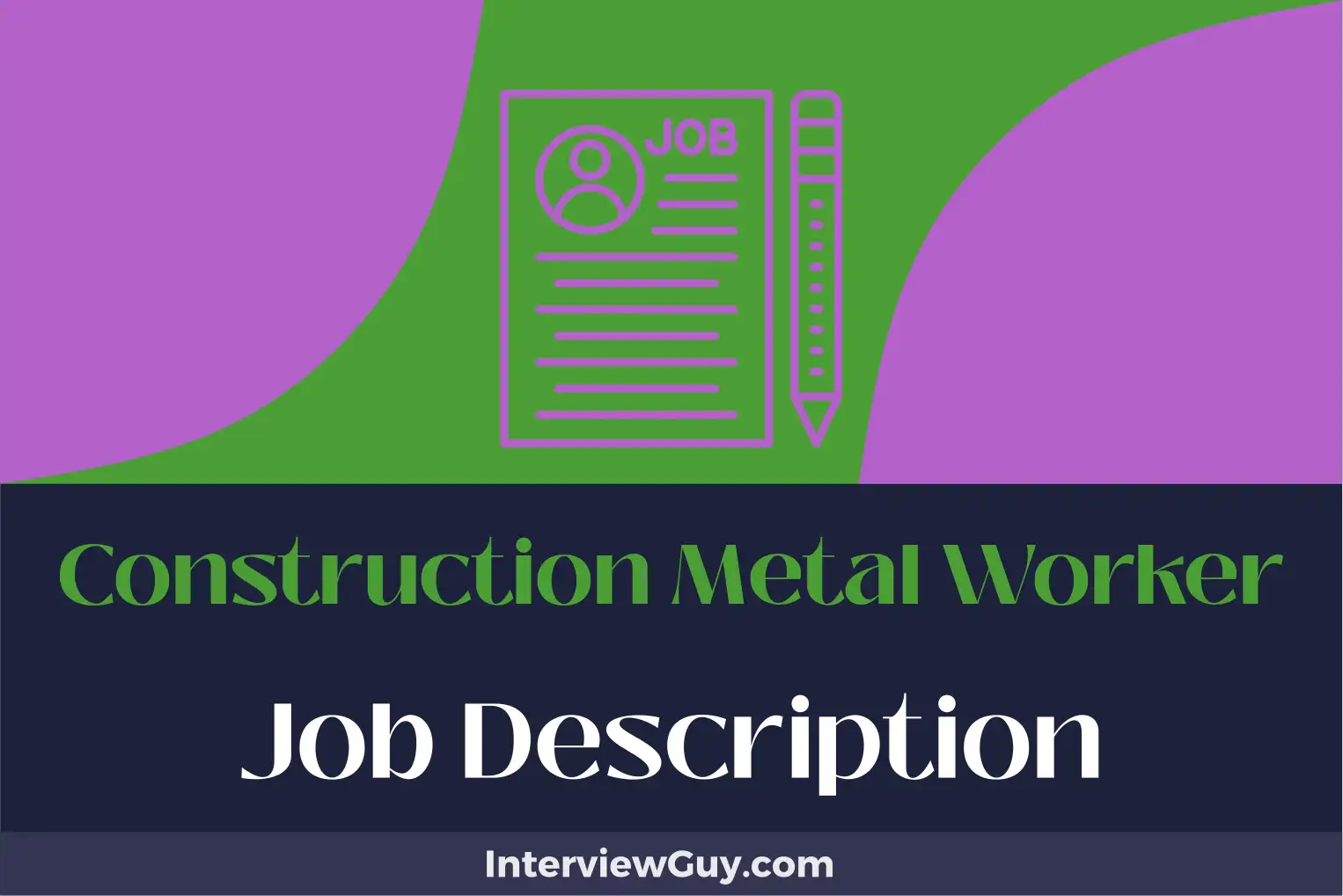 construction metal worker job description