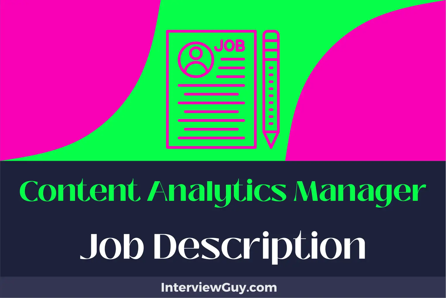 content analytics manager job description
