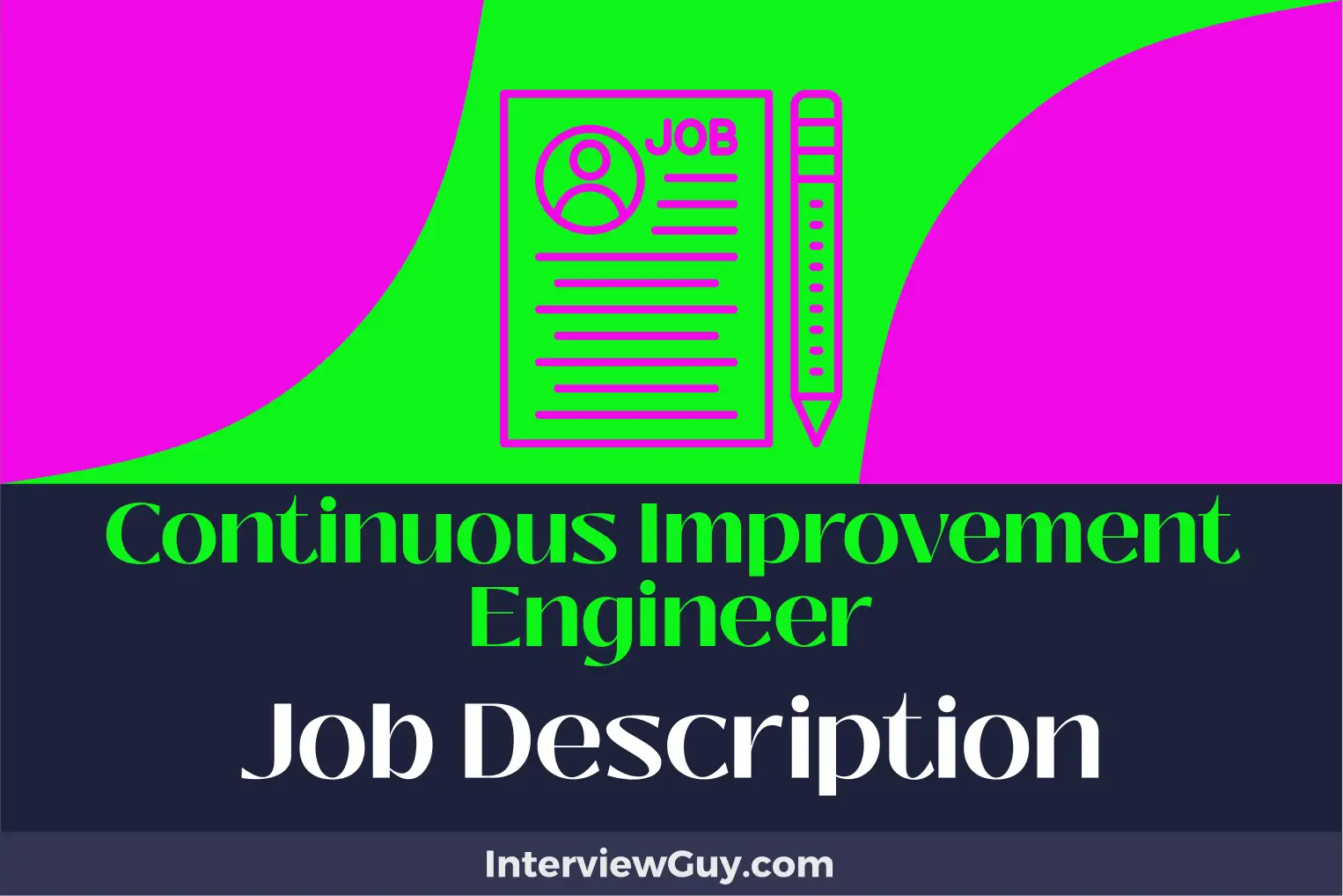 continuous improvement engineer job description
