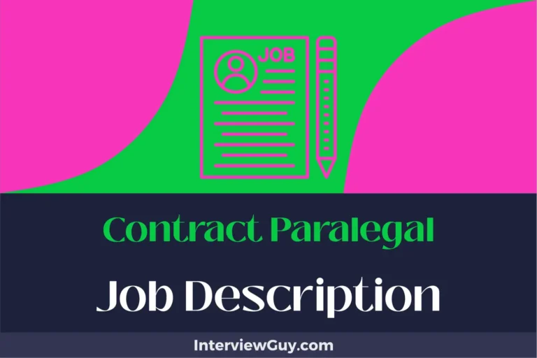 Contract Paralegal Job Description [Updated for 2025]