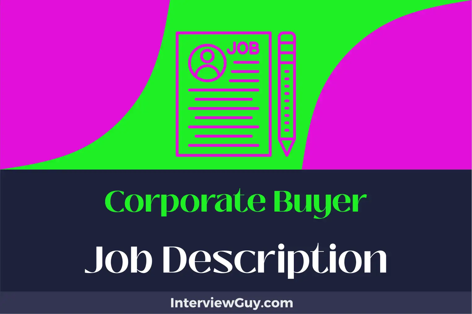 corporate buyer job description