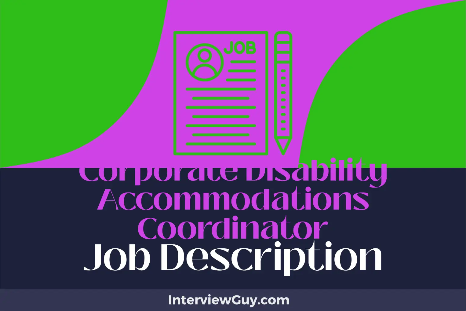 corporate disability accommodations coordinator job description