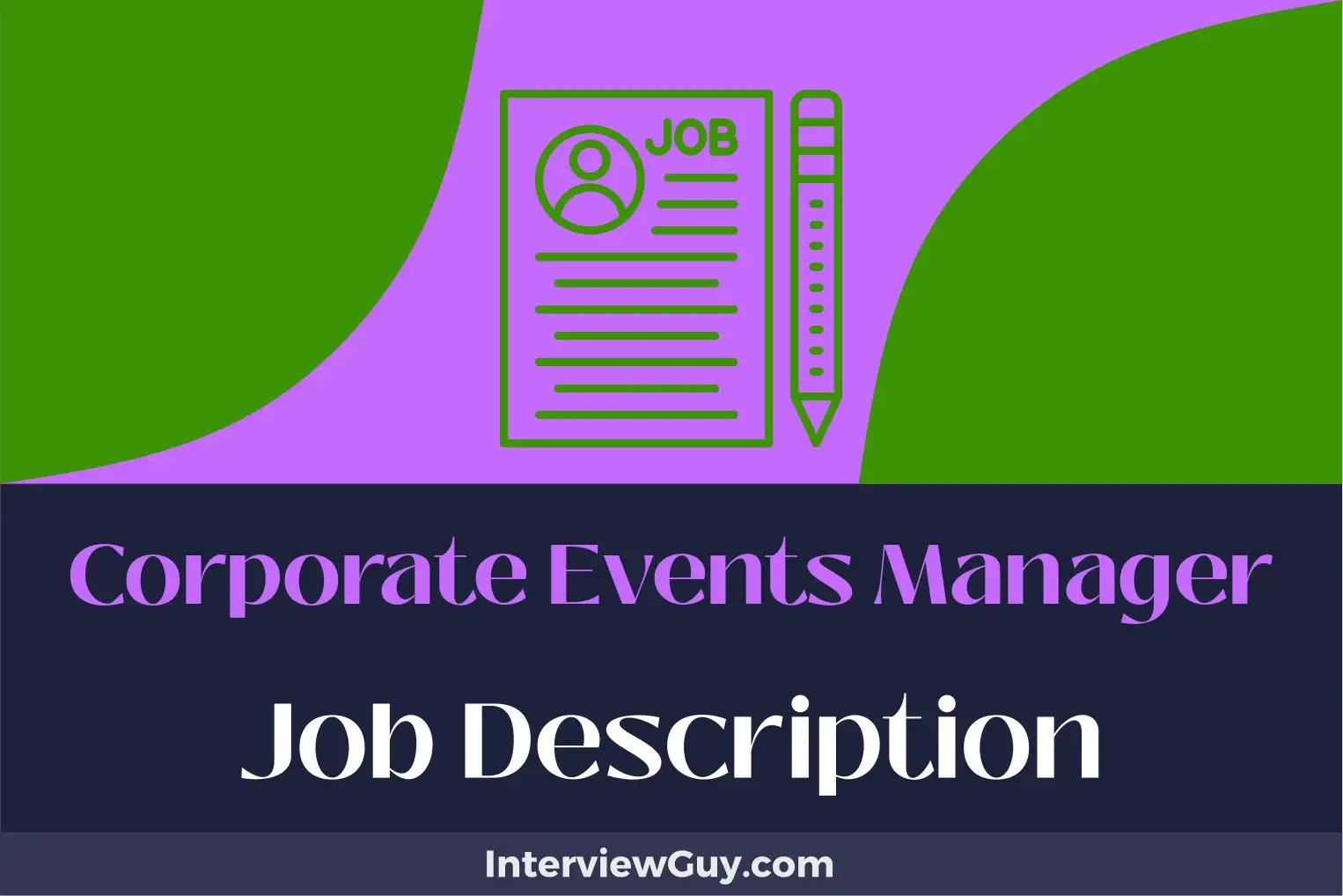 corporate events manager job description