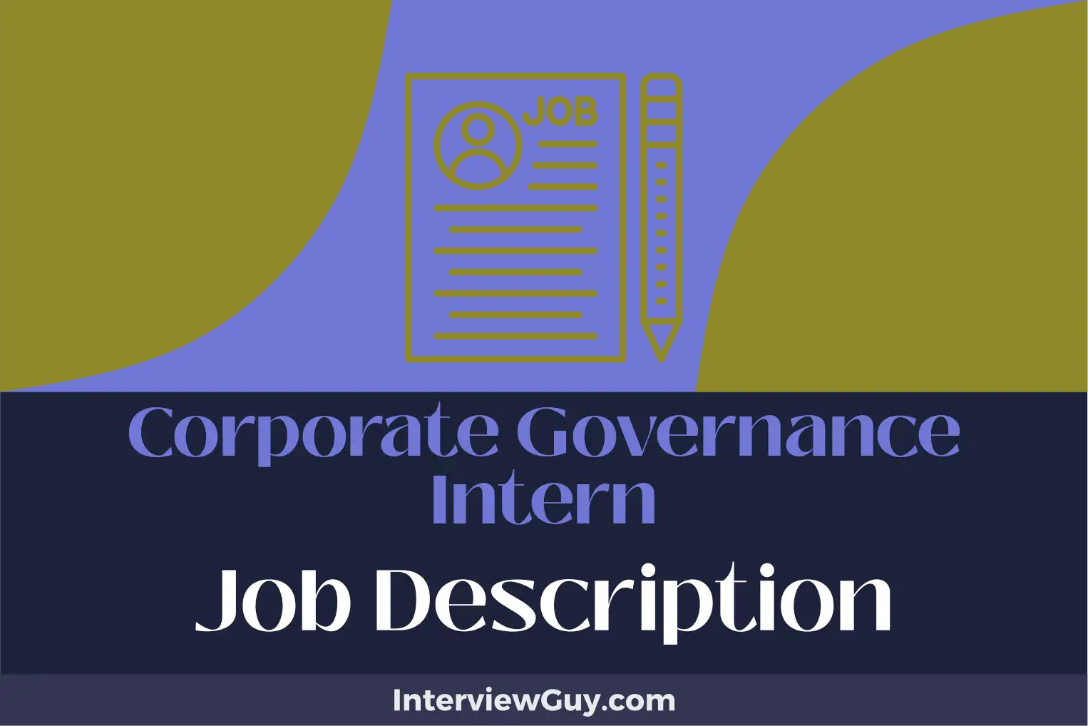 corporate governance intern job description