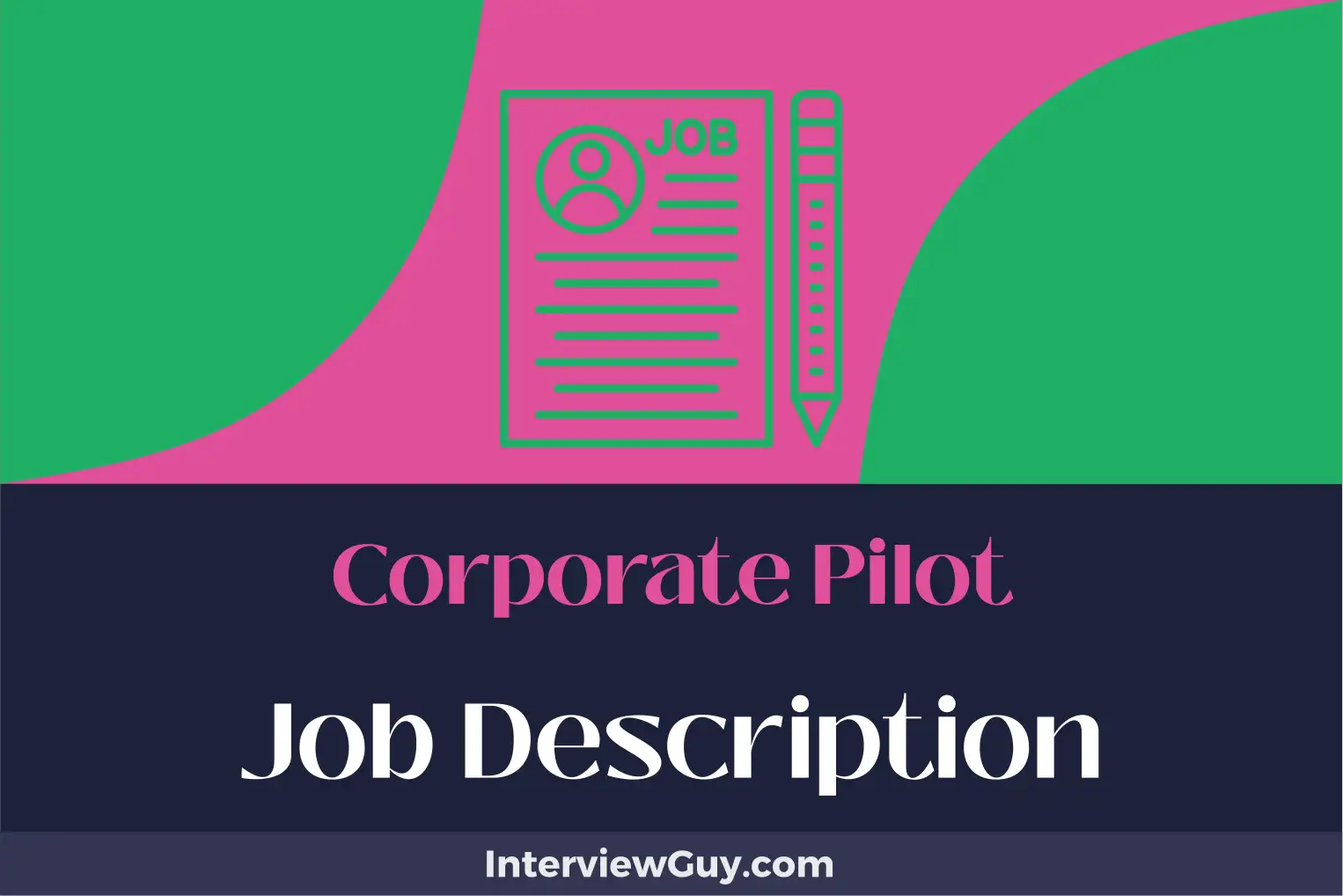 corporate pilot job description
