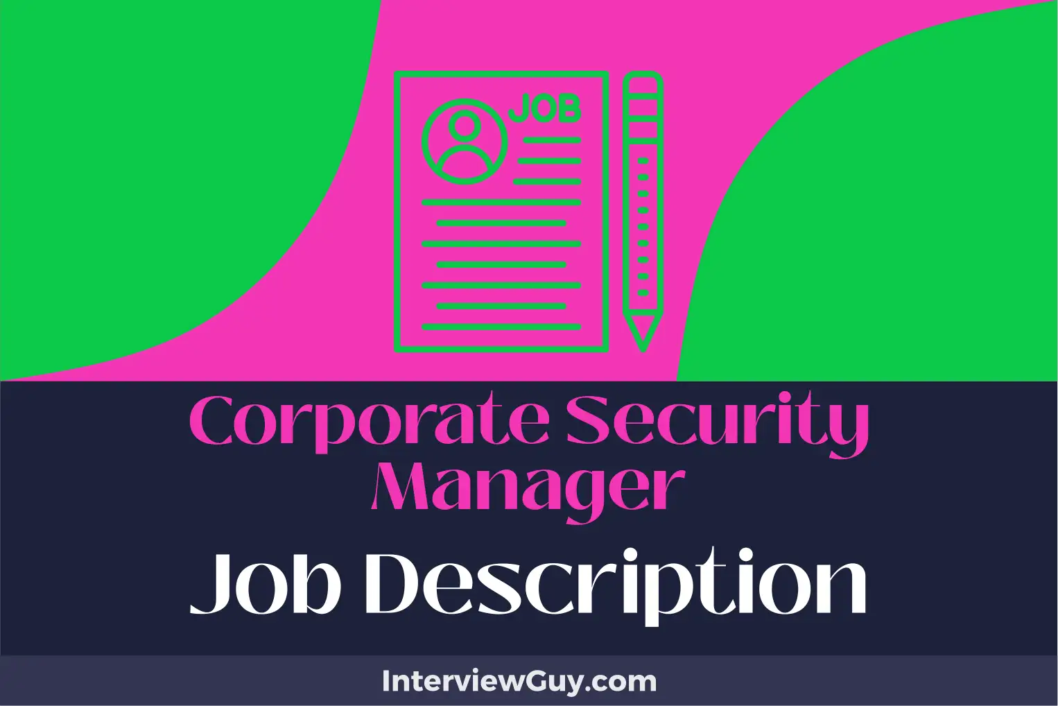 corporate security manager job description