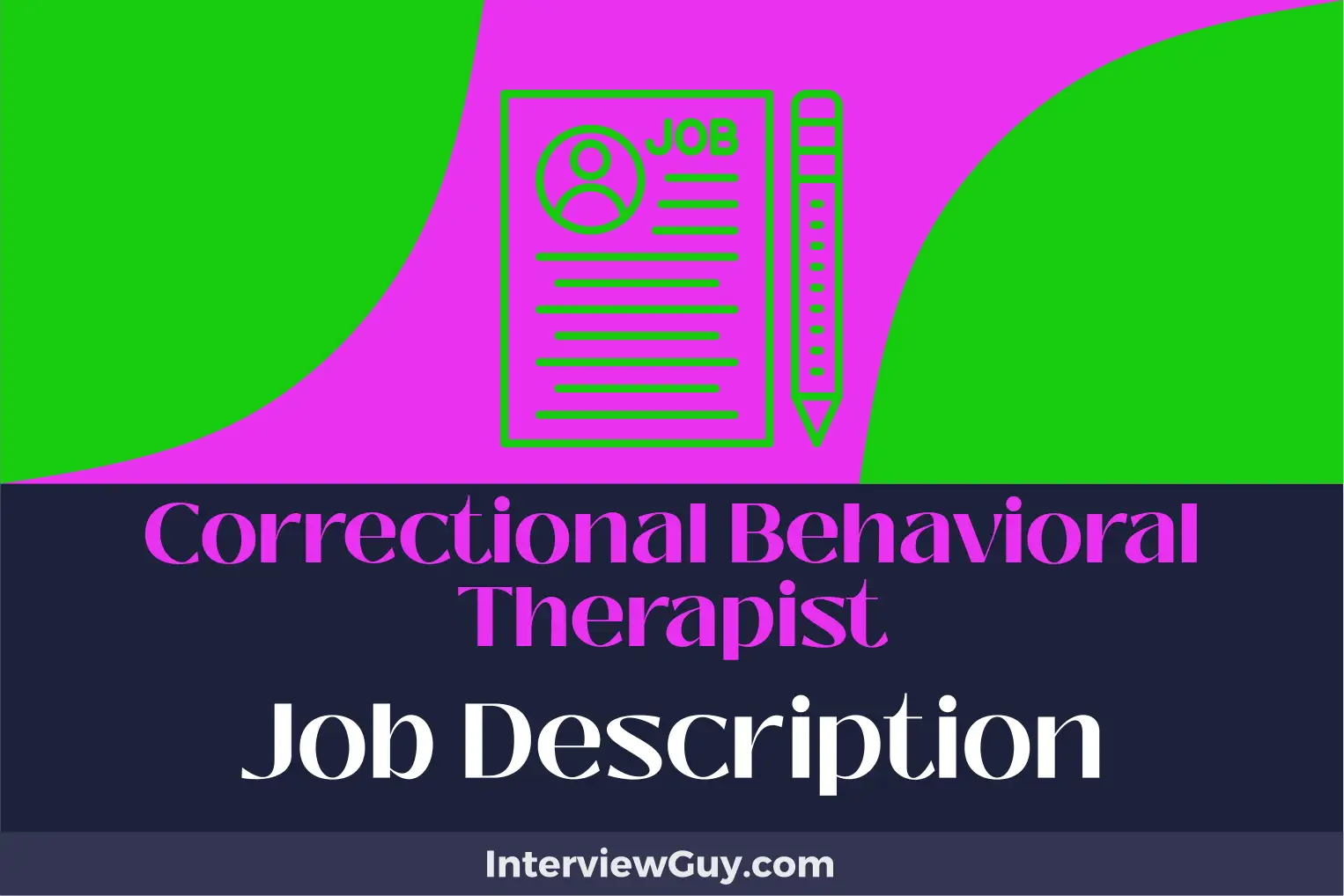 correctional behavioral therapist job description