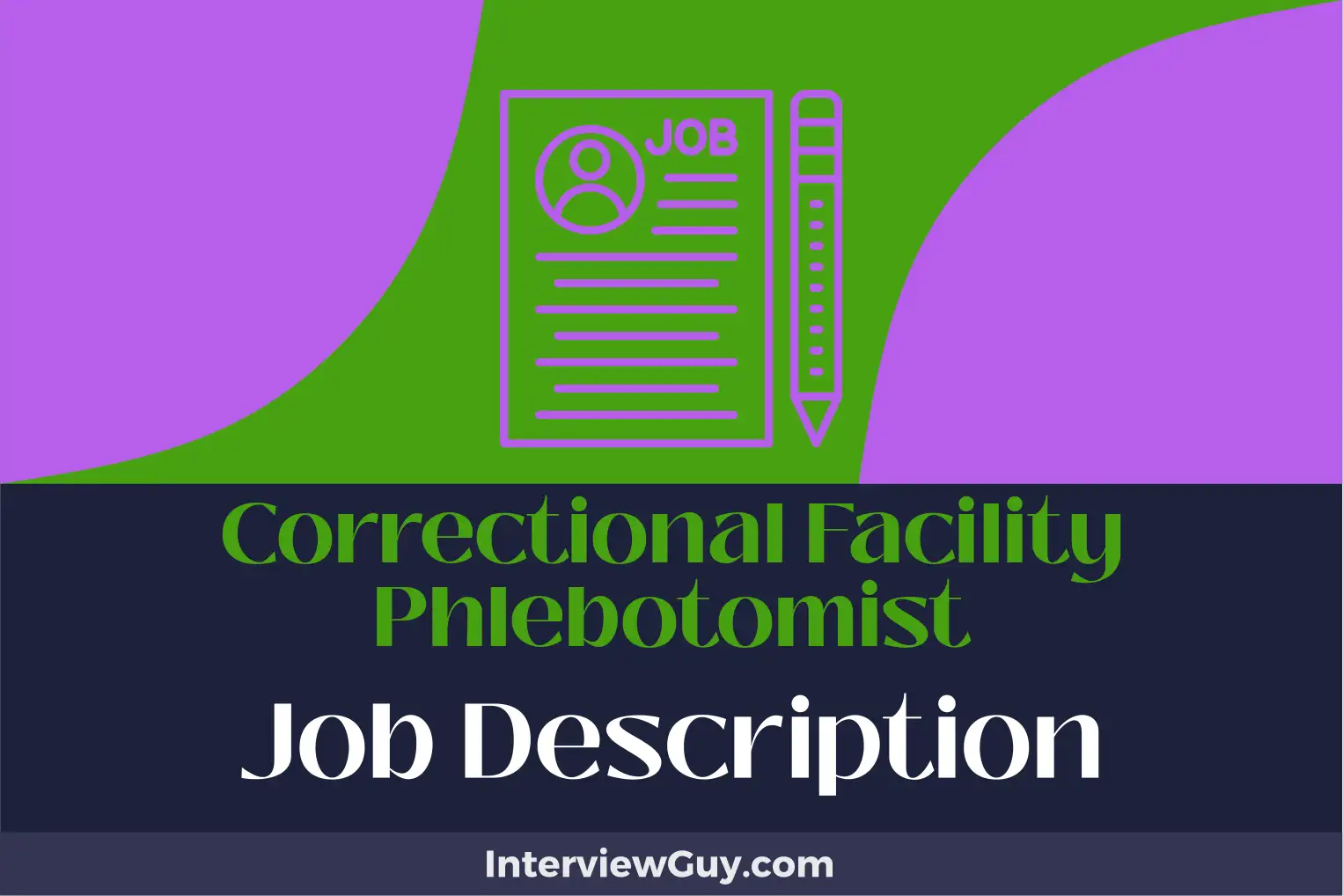 correctional facility phlebotomist job description
