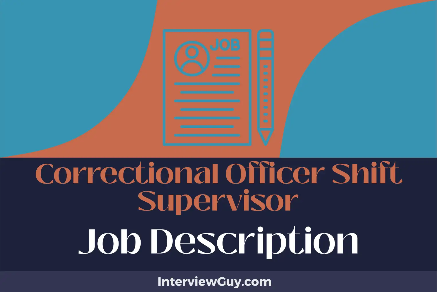 correctional officer shift supervisor job description
