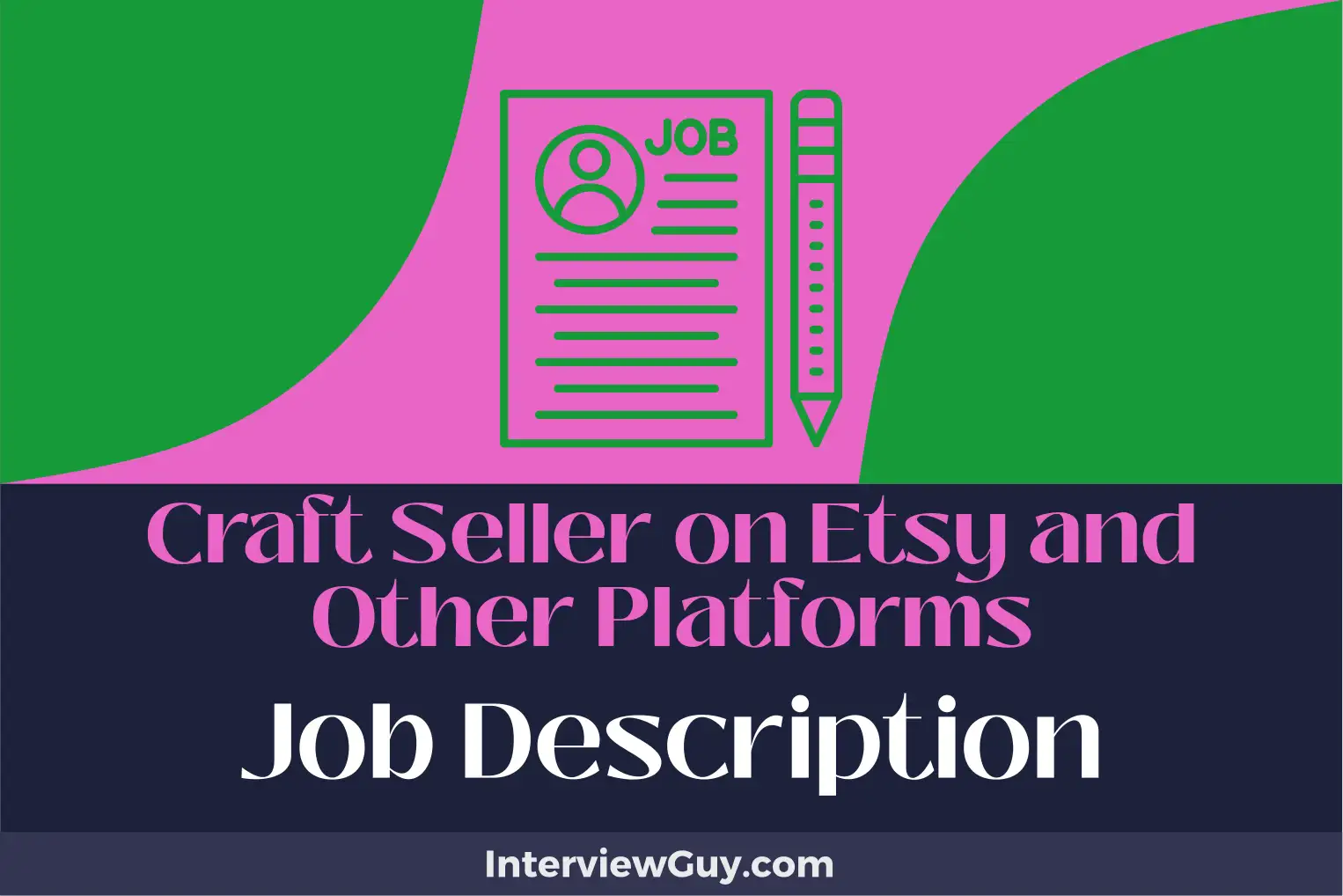 craft seller on etsy and other platforms job description