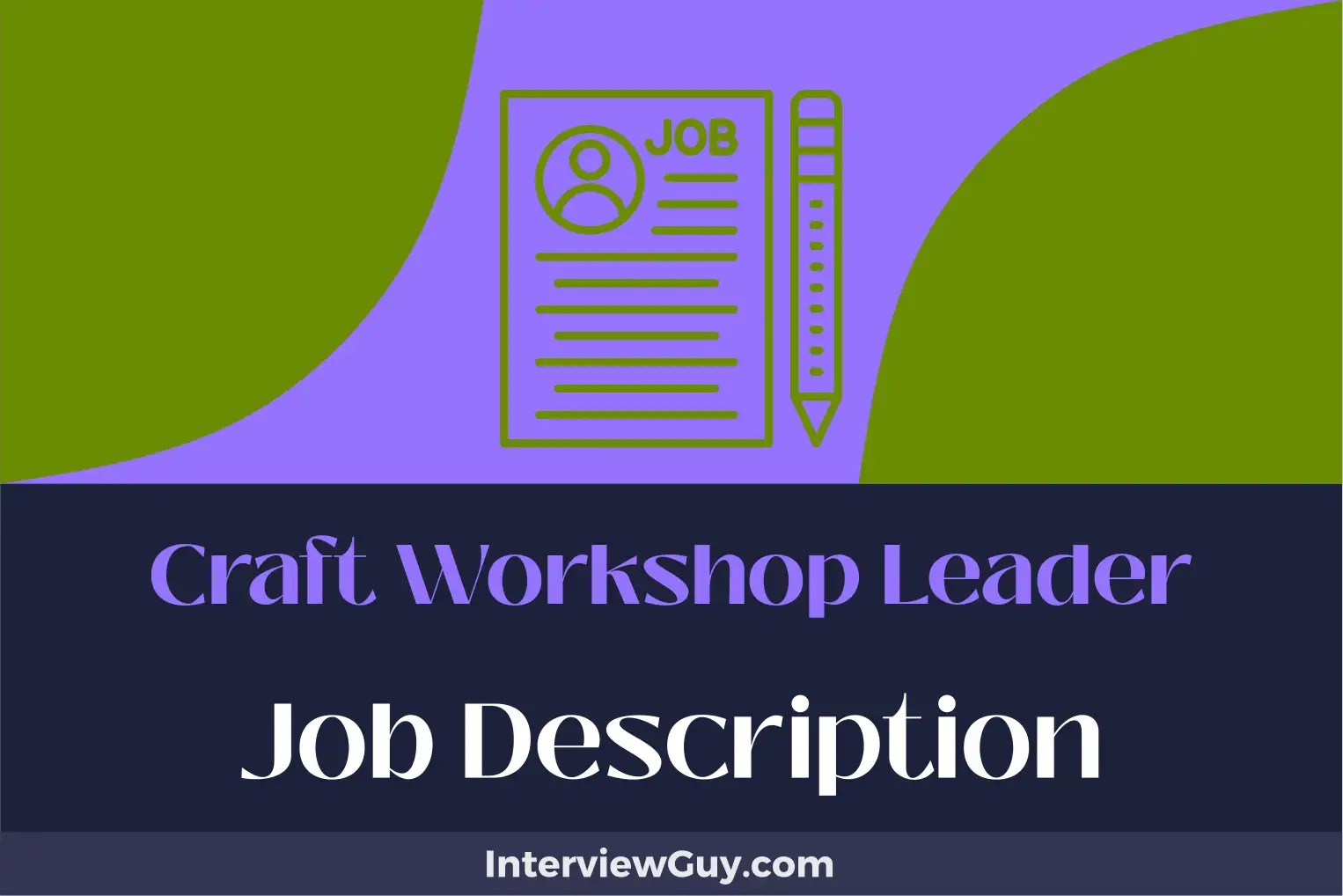 craft workshop leader job description