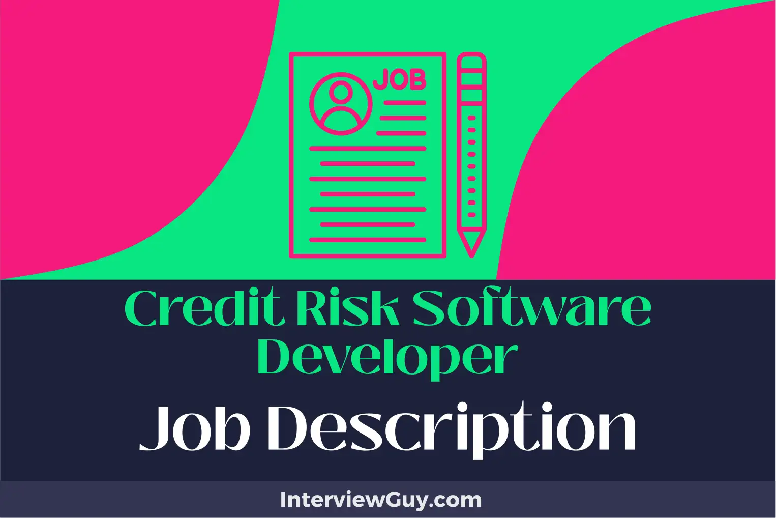 credit risk software developer job description