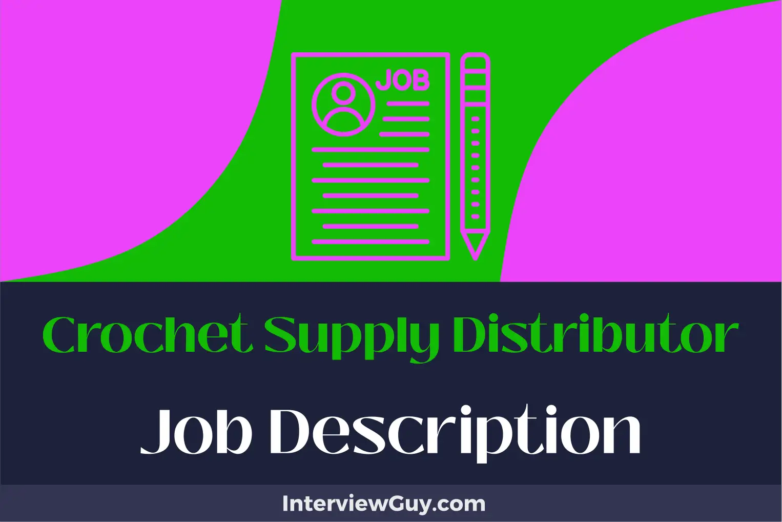crochet supply distributor job description