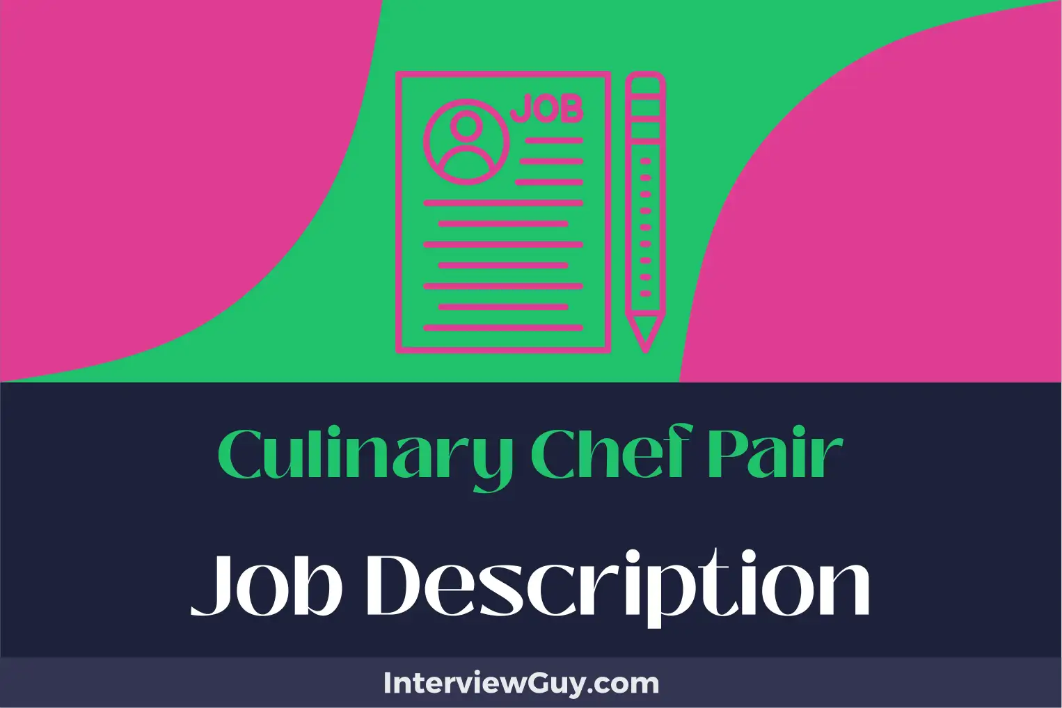 culinary chef pair job description
