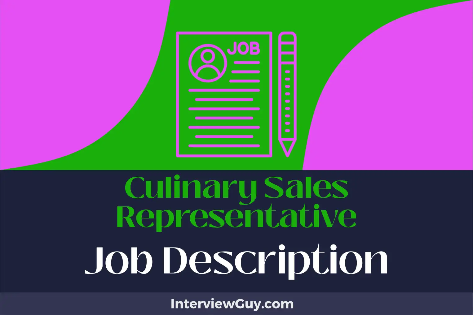 culinary sales representative job description