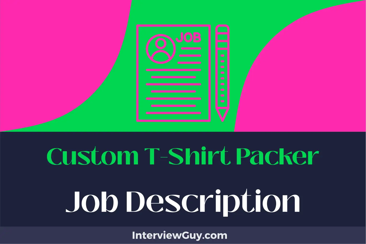 custom t shirt packer job description