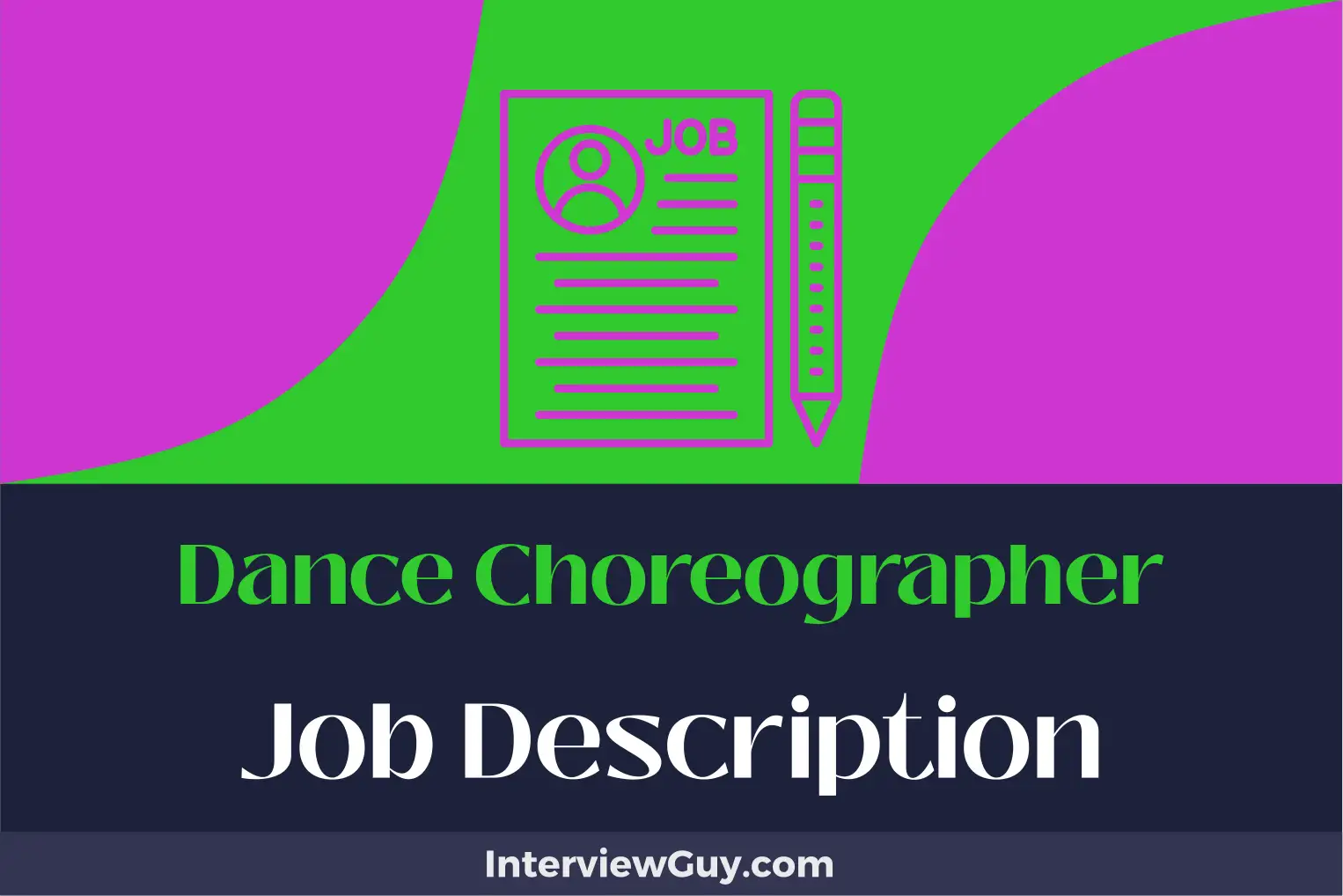 dance choreographer job description