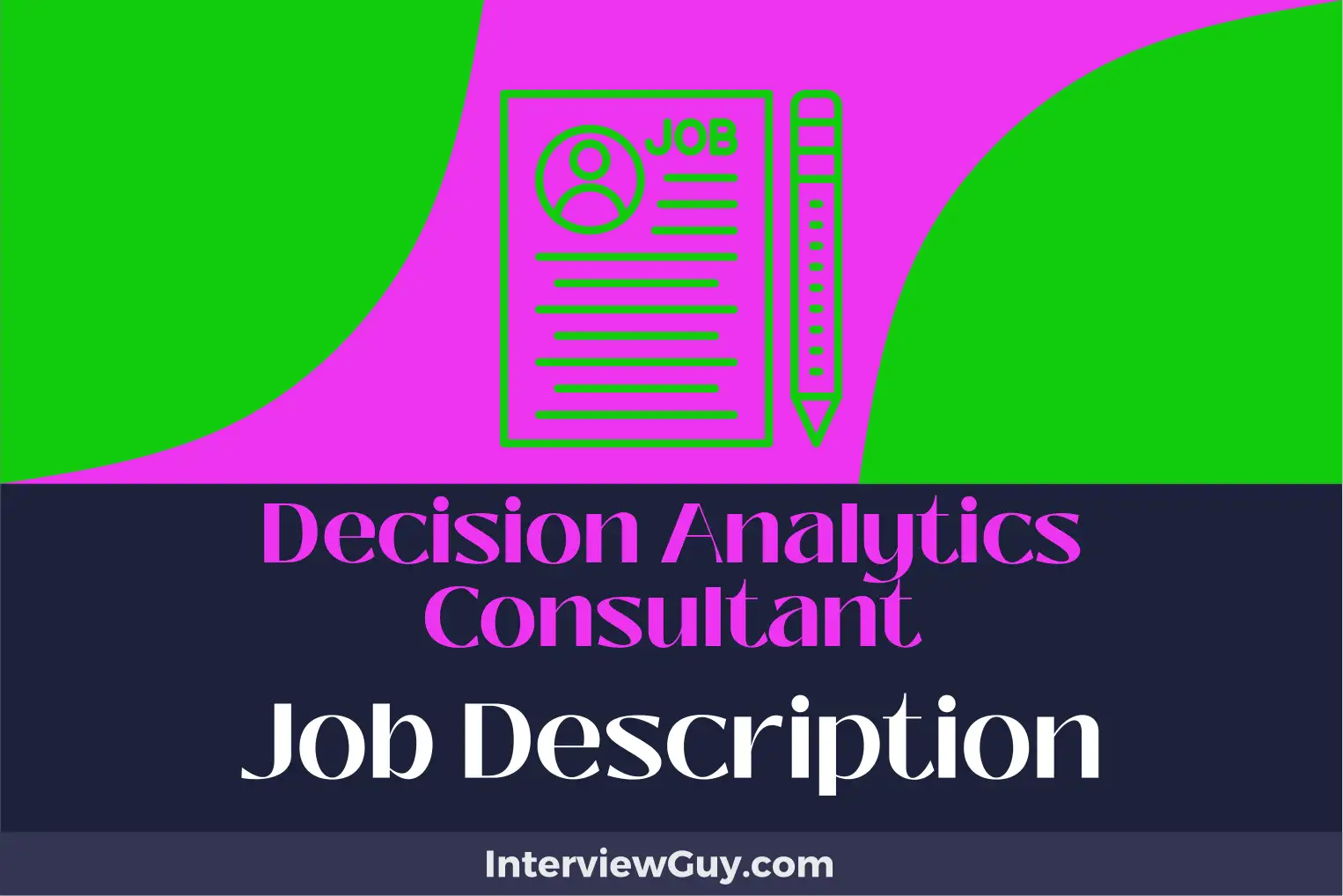 decision analytics consultant job description