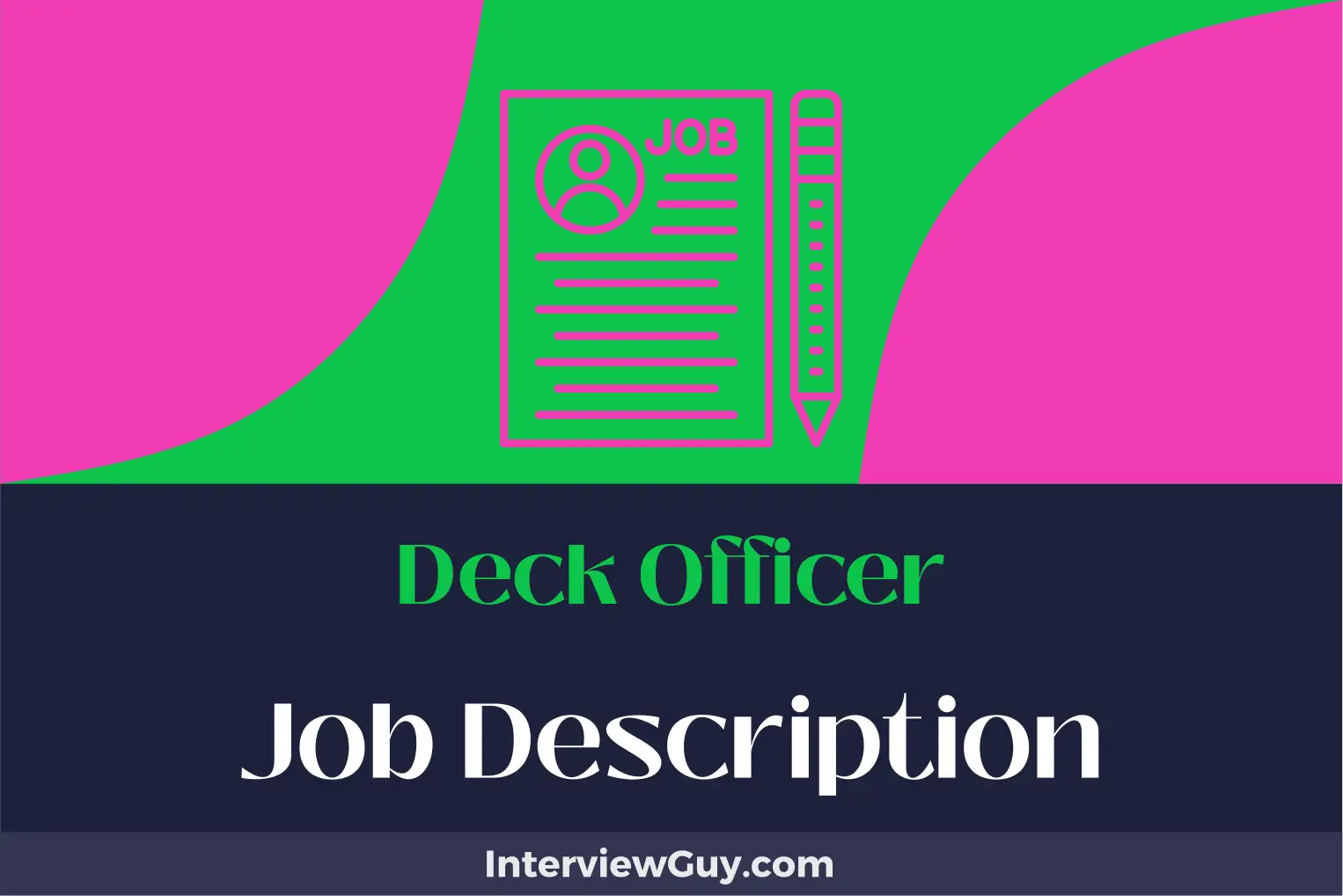 deck officer job description