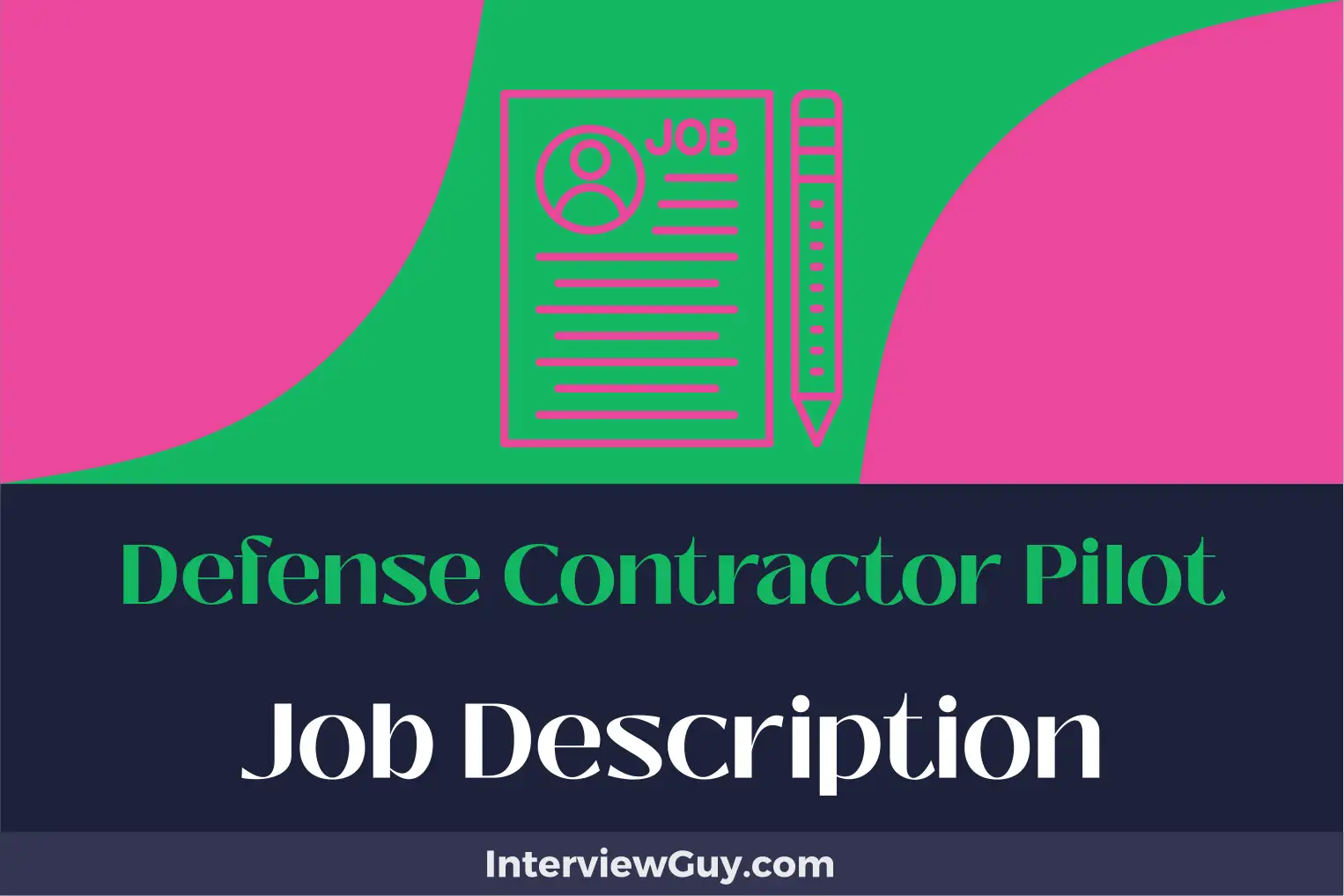 defense contractor pilot job description