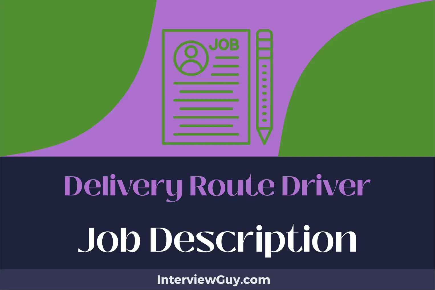 delivery route driver job description