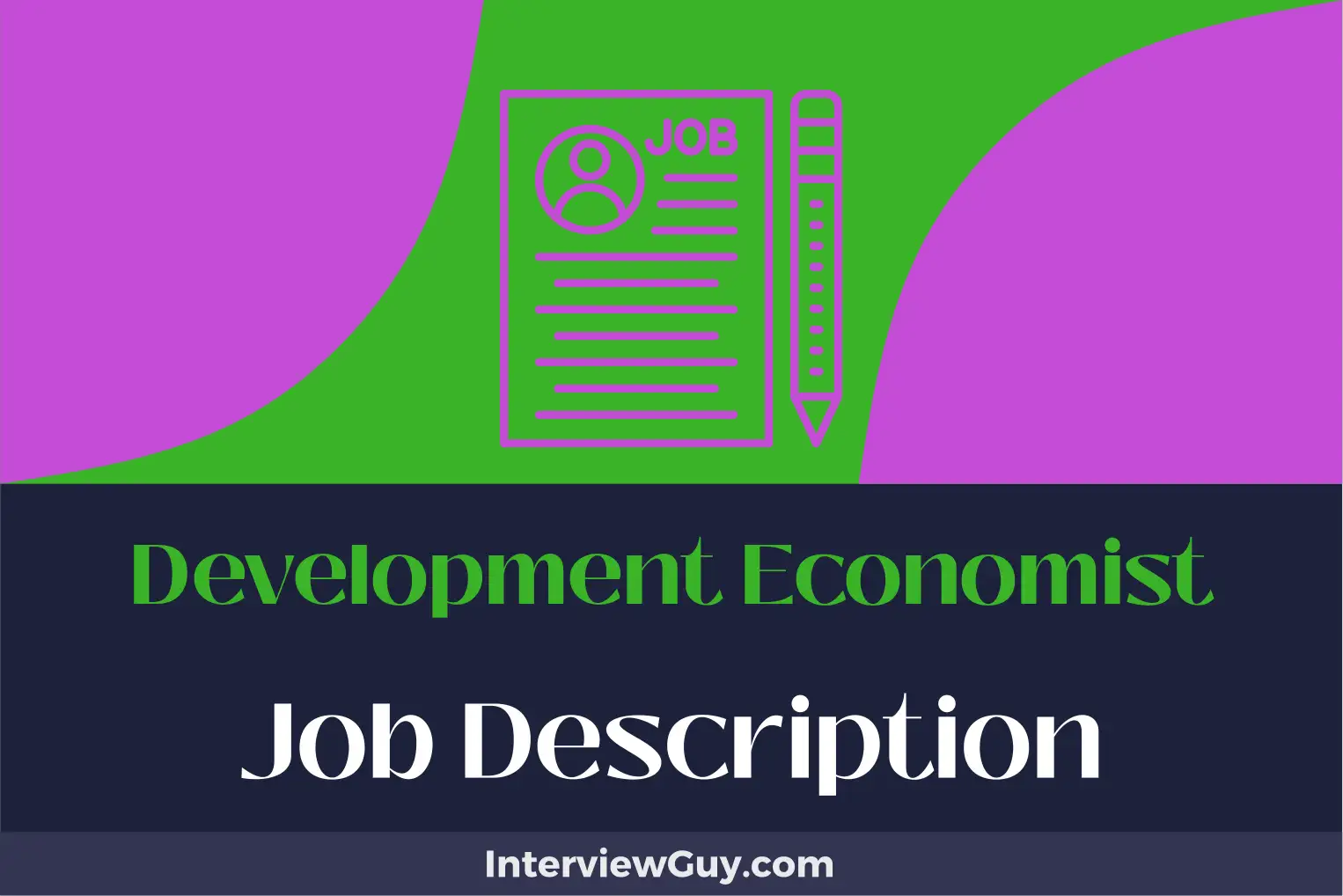 development economist job description