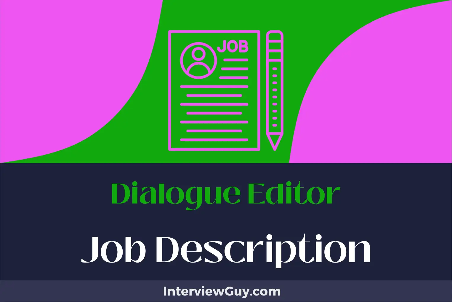 dialogue editor job description