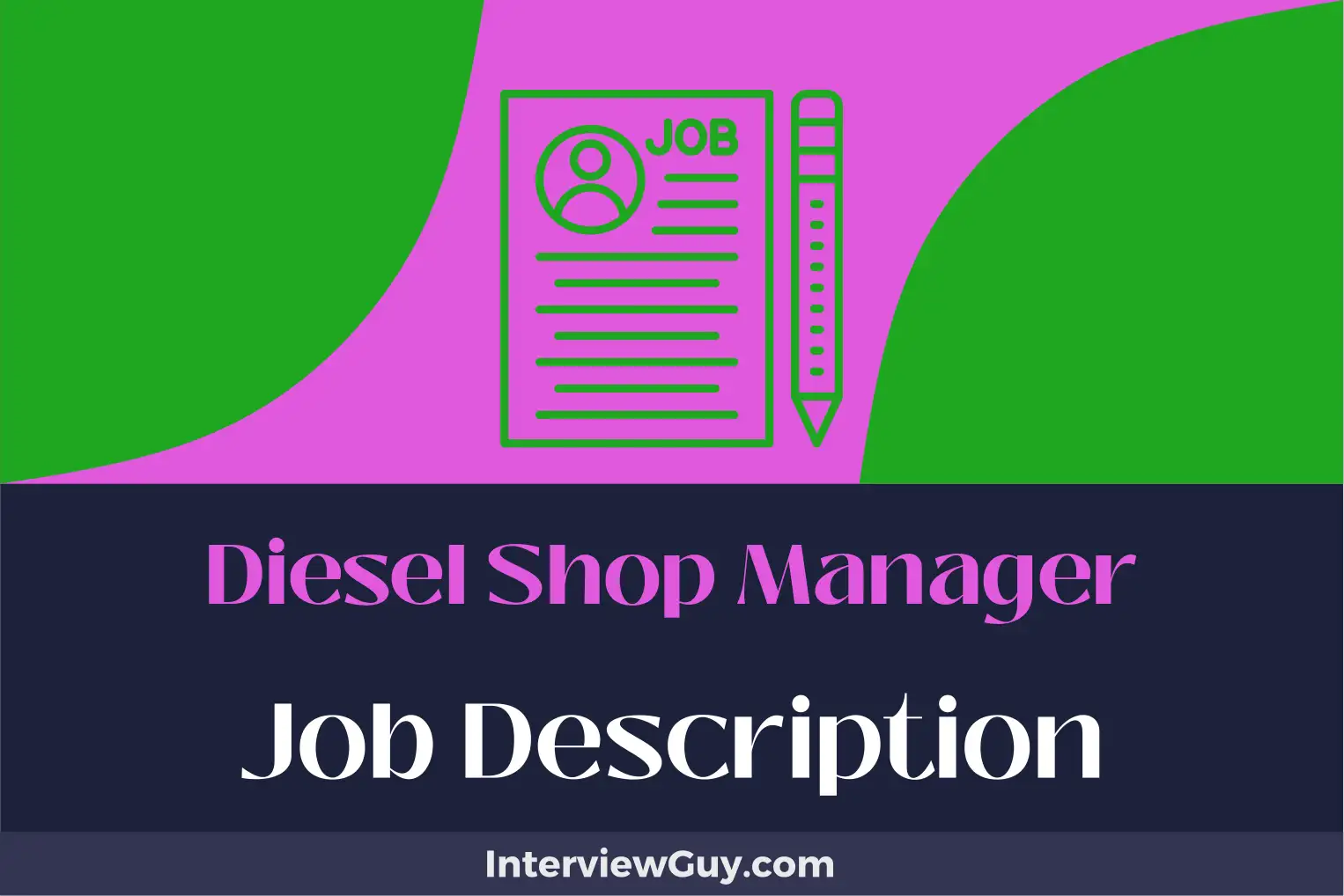 diesel shop manager job description