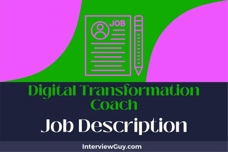 Digital Transformation Coach Job Description [Updated for 2025]
