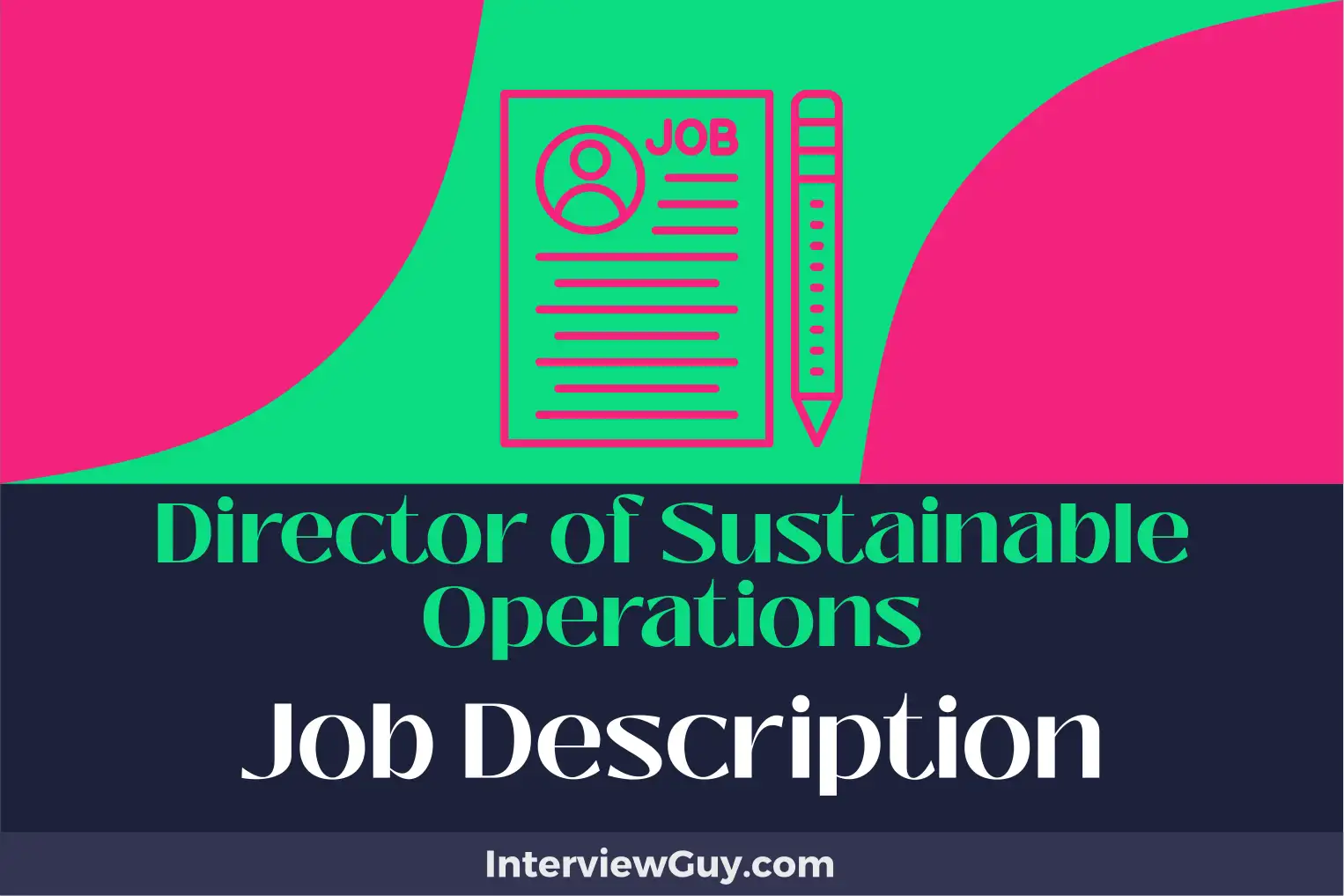 director of sustainable operations job description