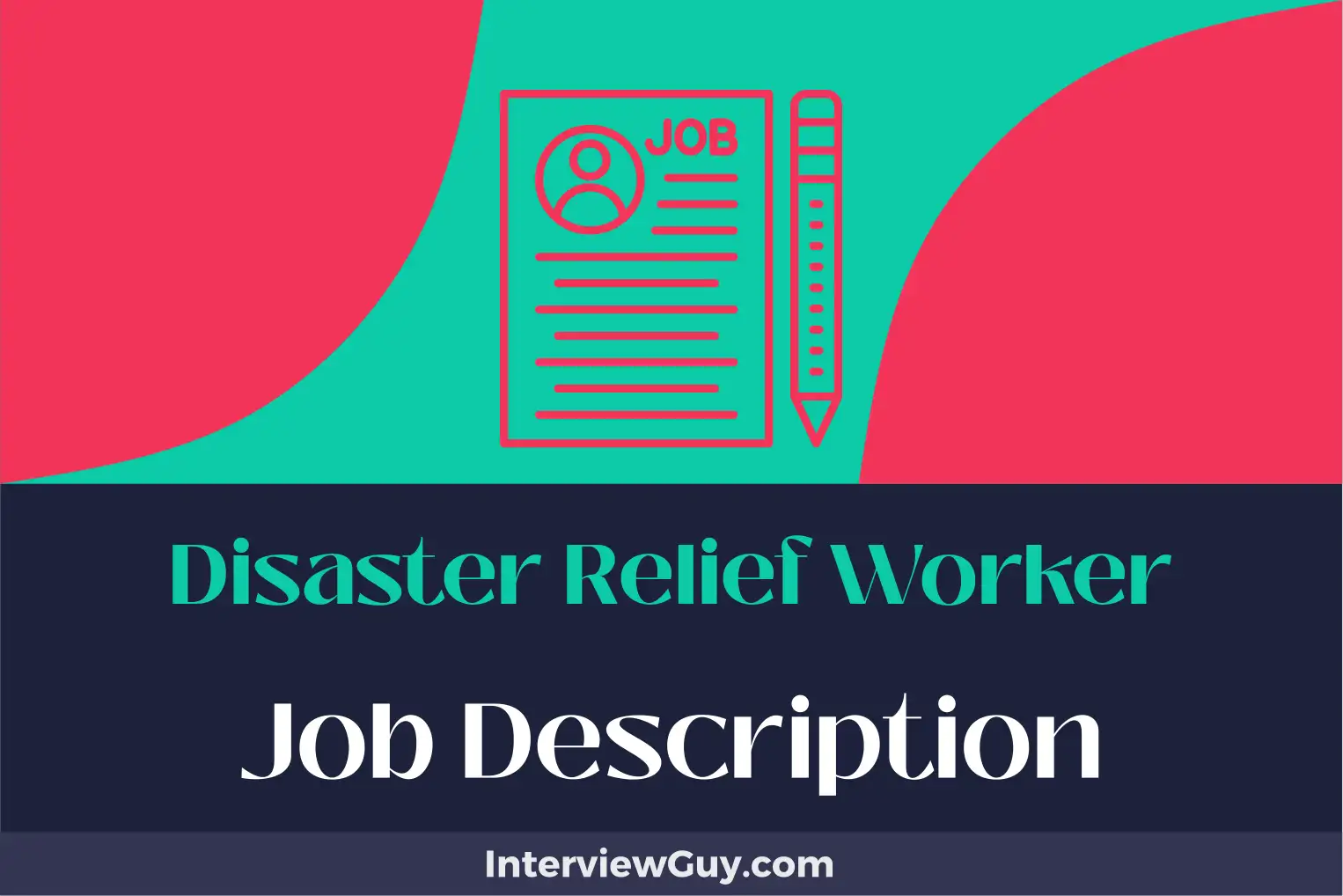 disaster relief worker job description