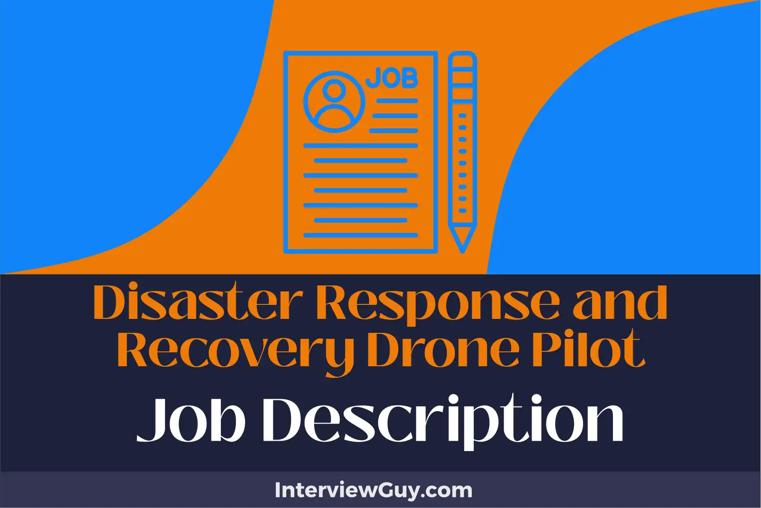 disaster response and recovery drone pilot job description