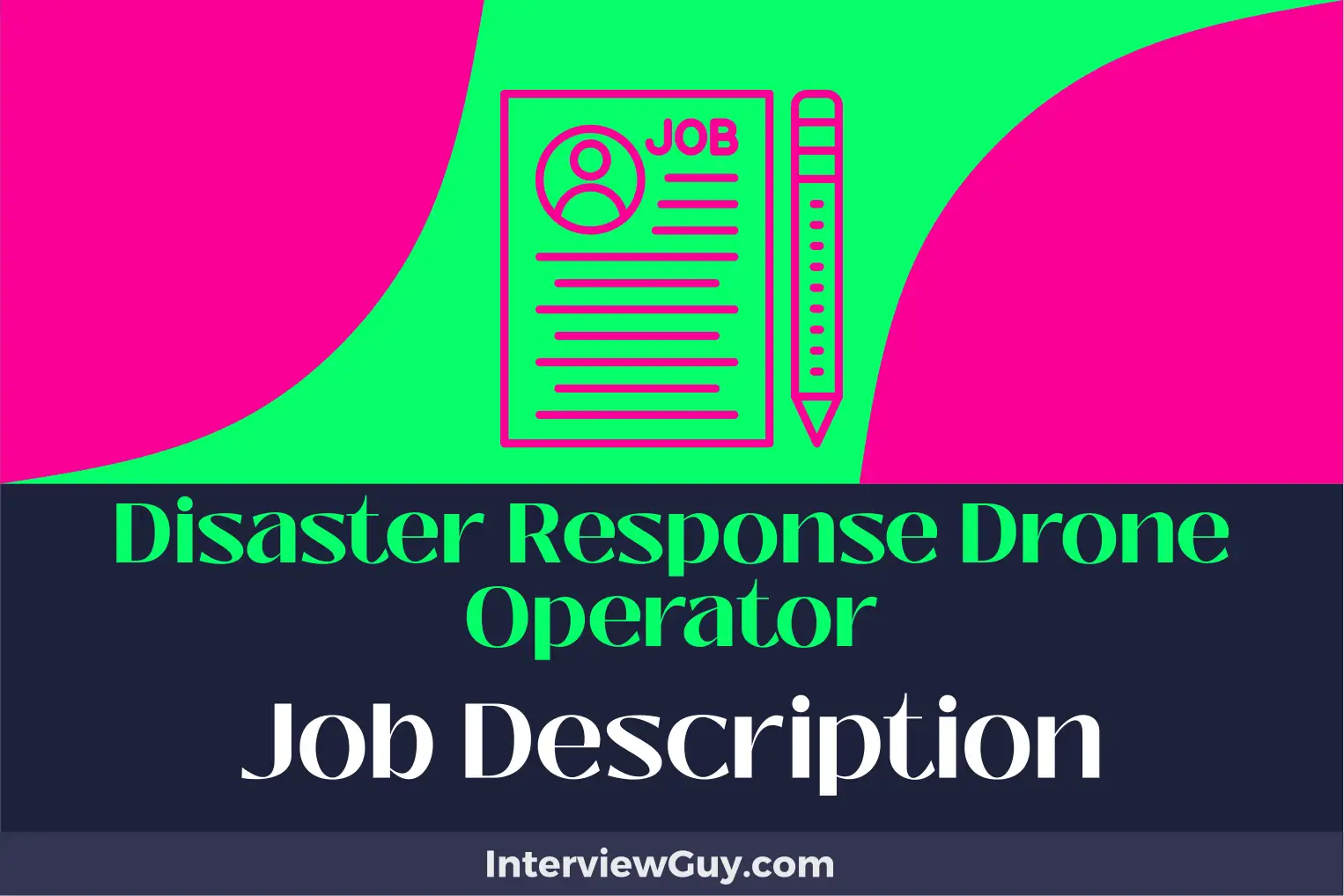 disaster response drone operator job description