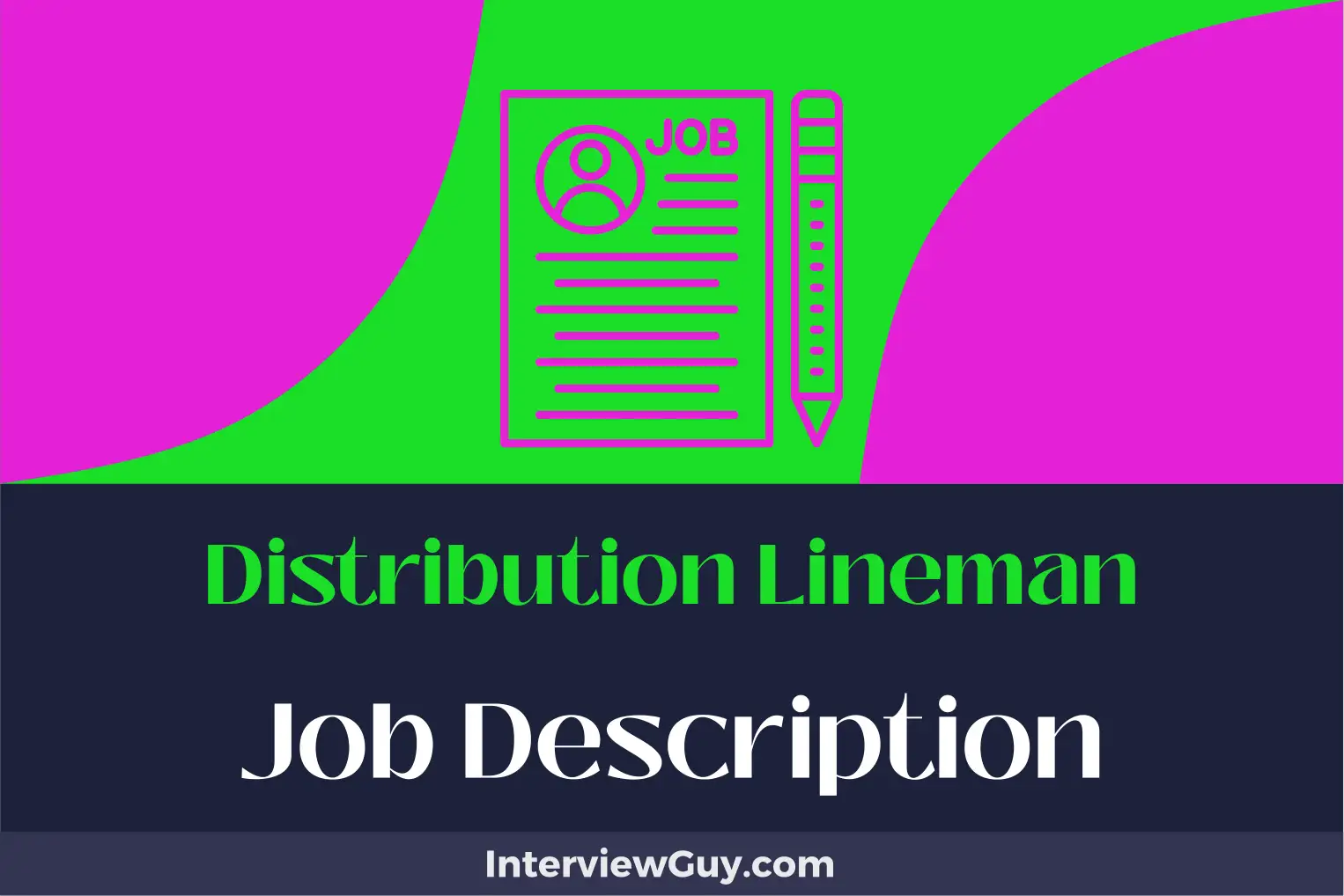 distribution lineman job description