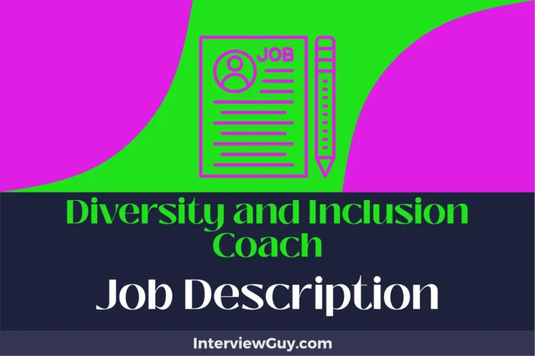 Diversity and Inclusion Coach Job Description [Updated for 2025]