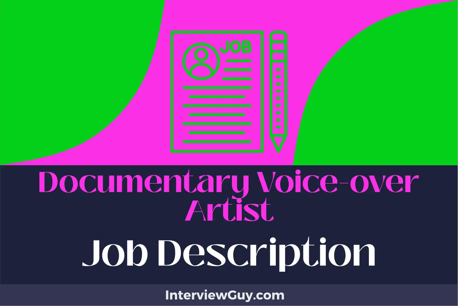 documentary voice over artist job description