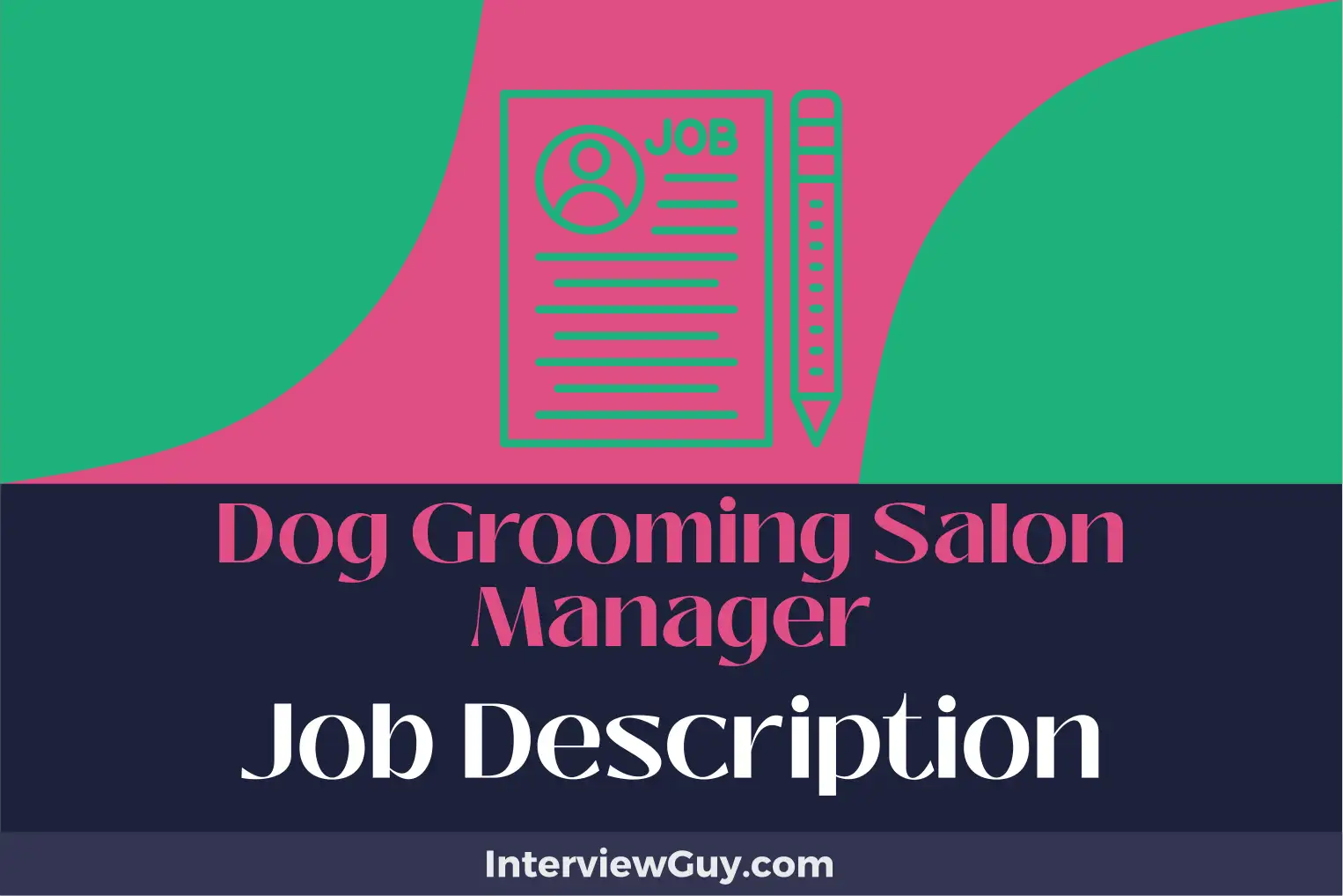 dog grooming salon manager job description