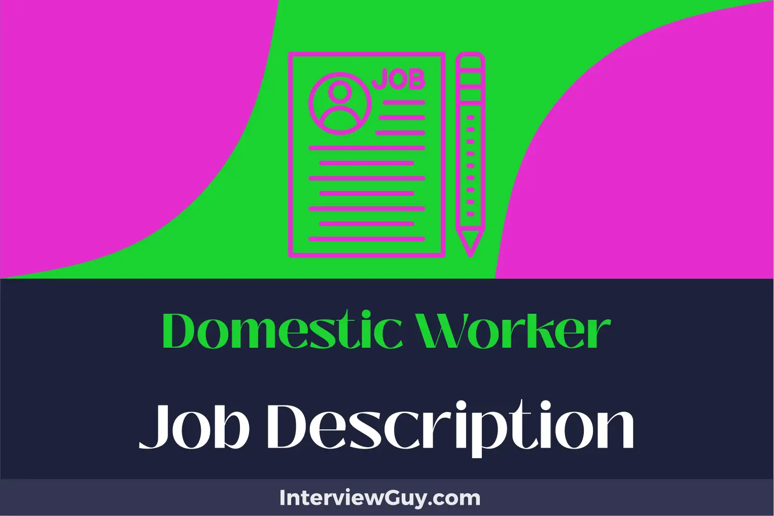 domestic worker job description