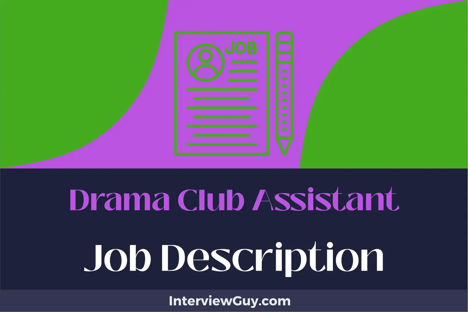 drama club assistant job description